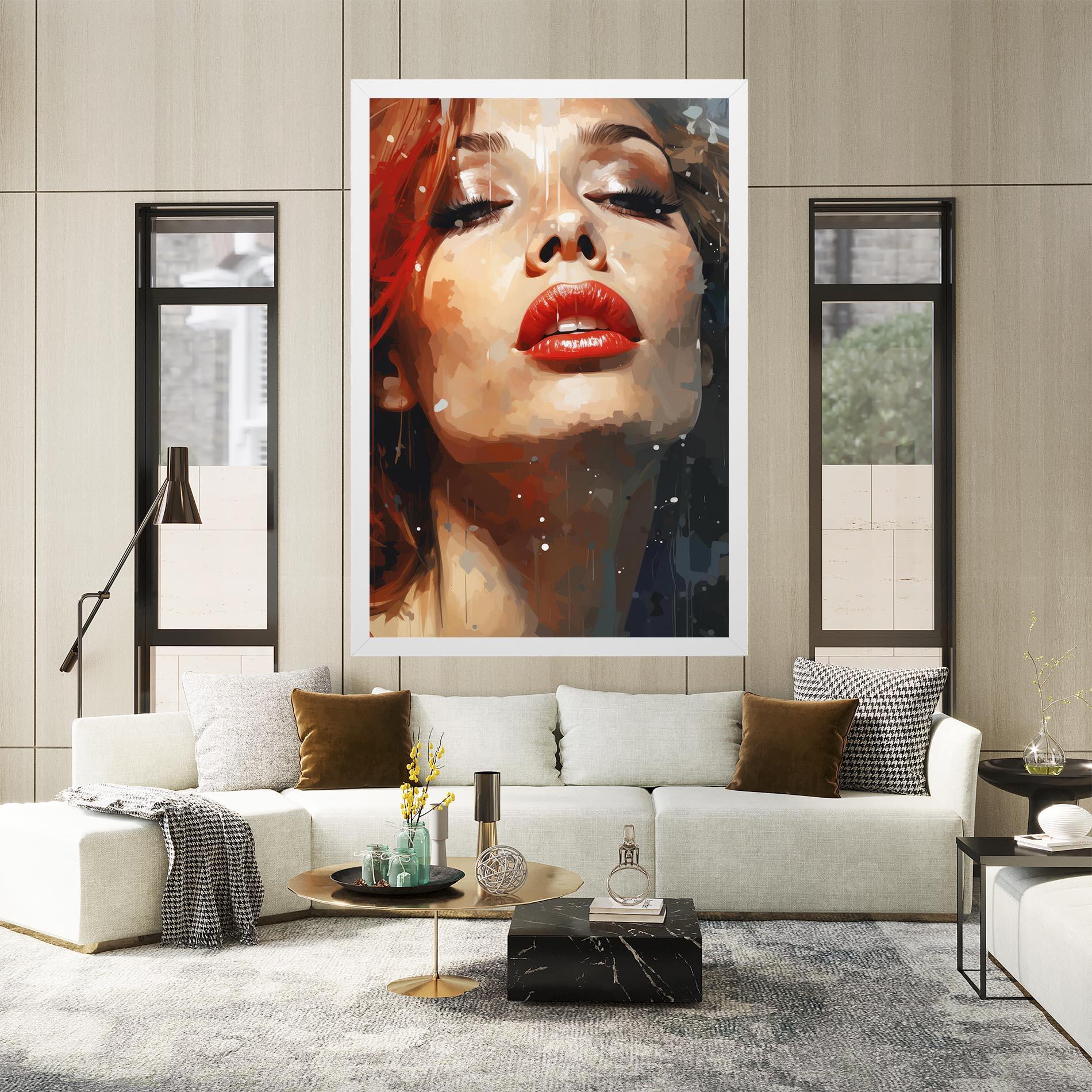 Tablou Canvas Close Up Look Portrait mockup 2