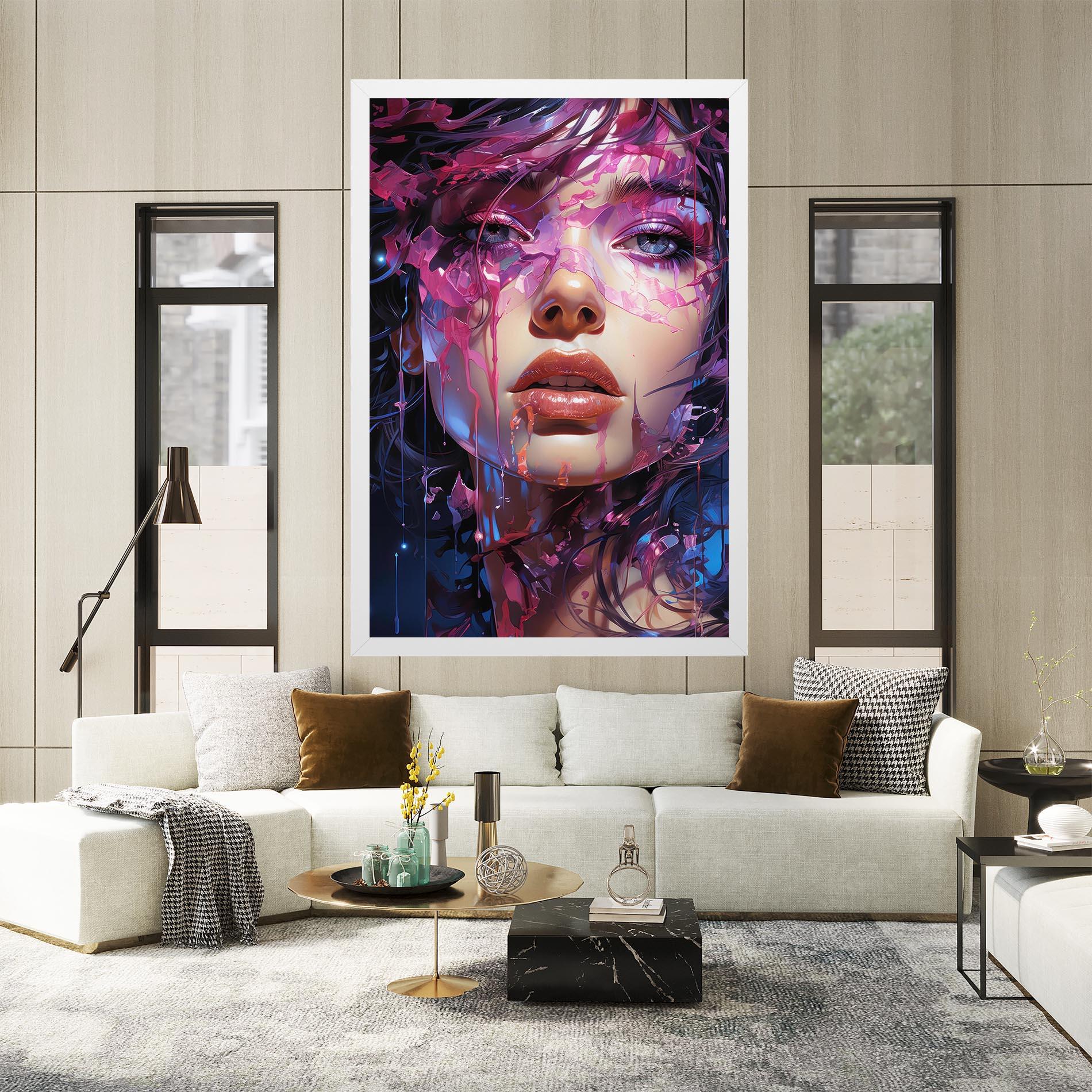 Tablou Canvas Cute Purple Girl mockup 2