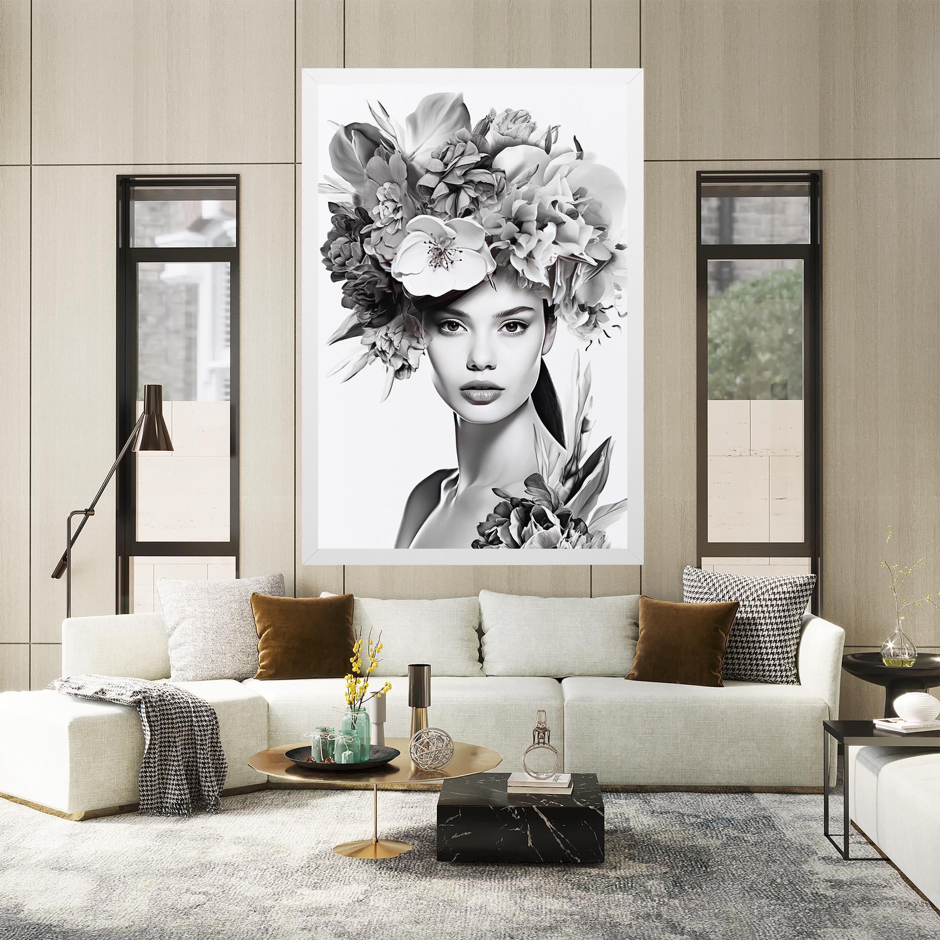 Tablou Canvas Flower Crown Woman mockup 2