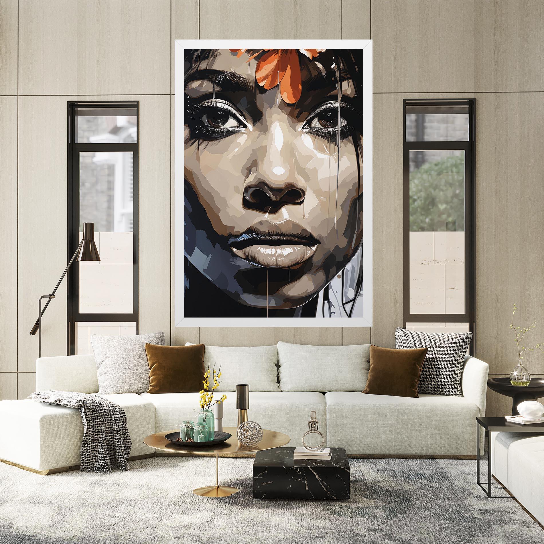 Tablou Canvas Pretty Girl Portrait mockup 2