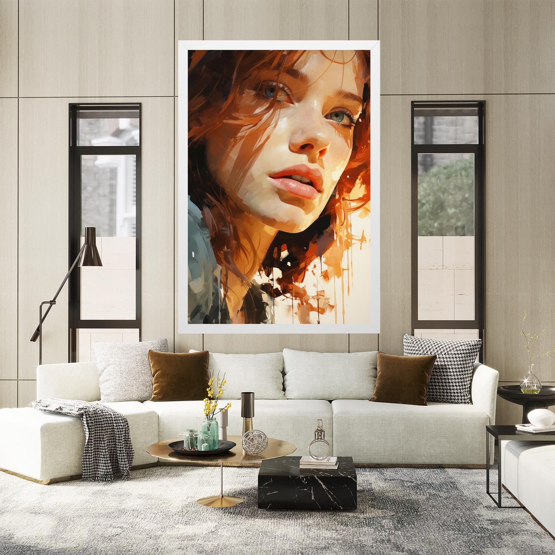 Pretty Woman Portrait mockup 2