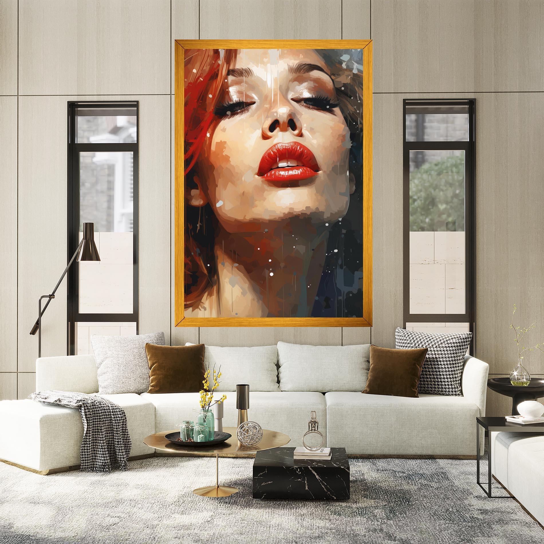 Tablou Canvas Close Up Look Portrait mockup 2