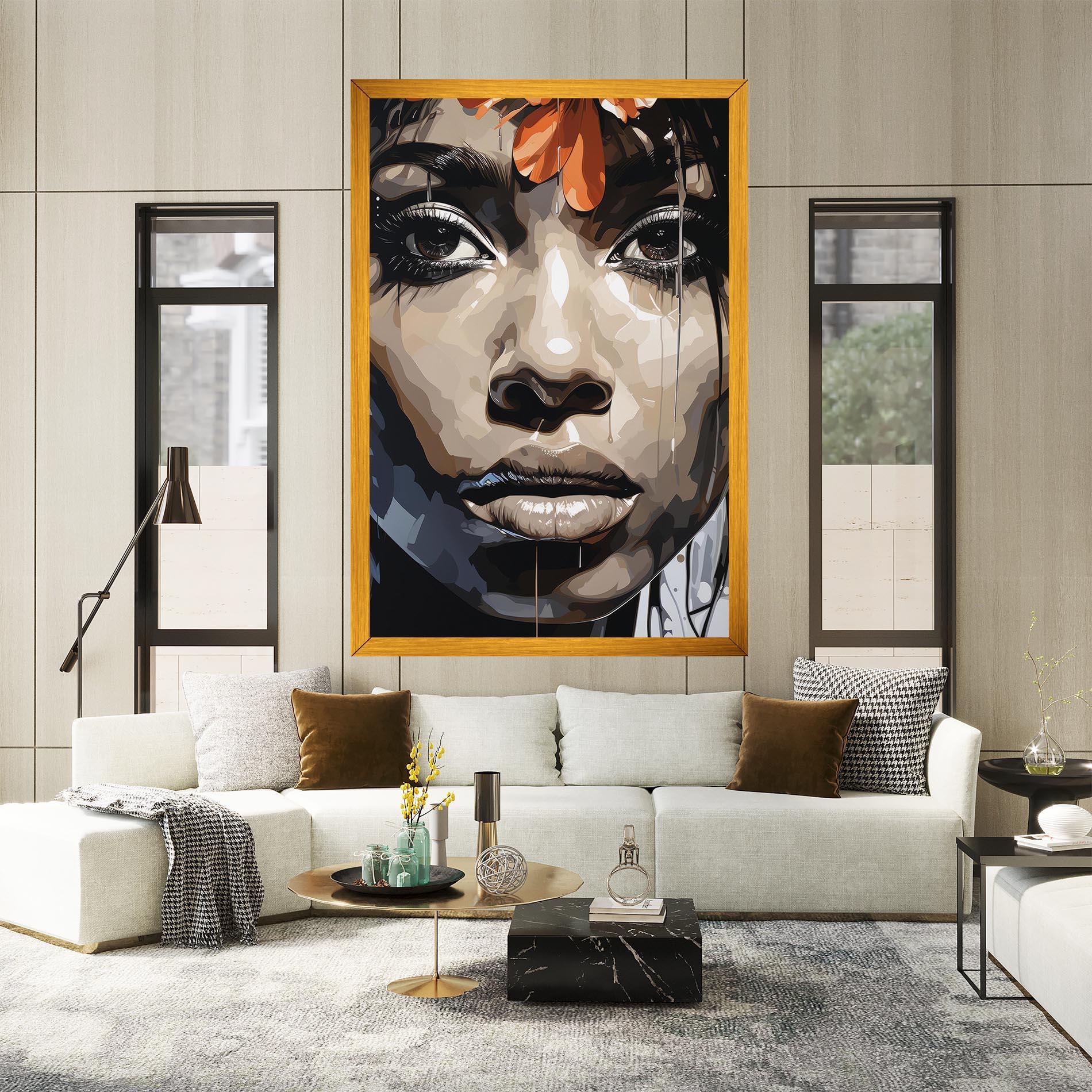 Tablou Canvas Pretty Girl Portrait mockup 2