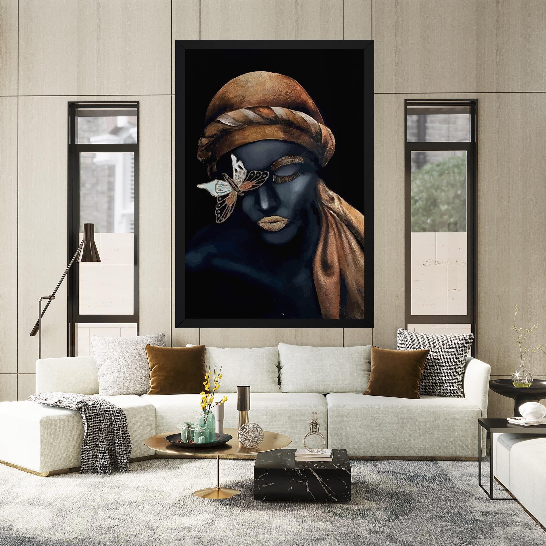 Tablou Canvas Butterfly Lady mockup 2