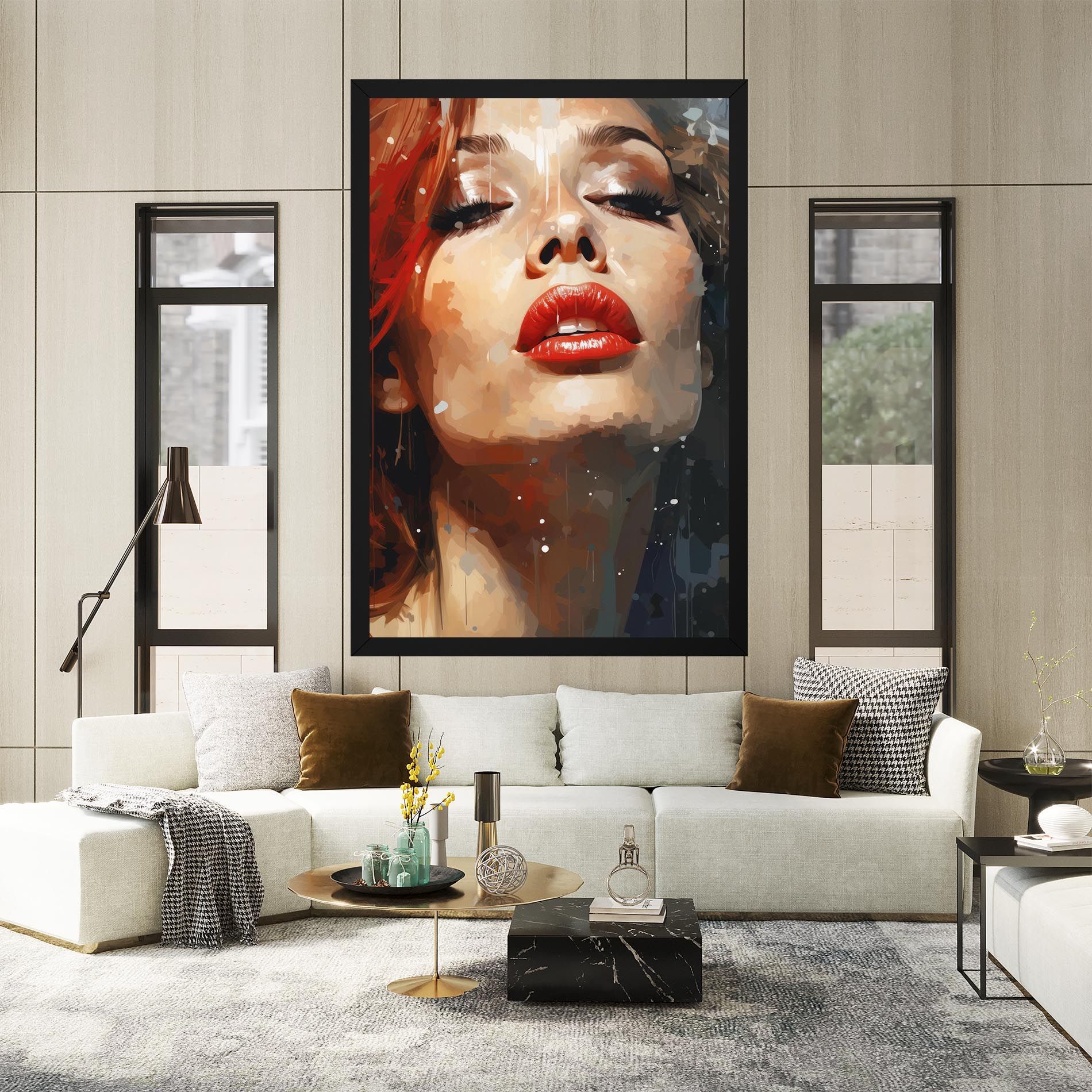 Close Up Look Portrait mockup 2