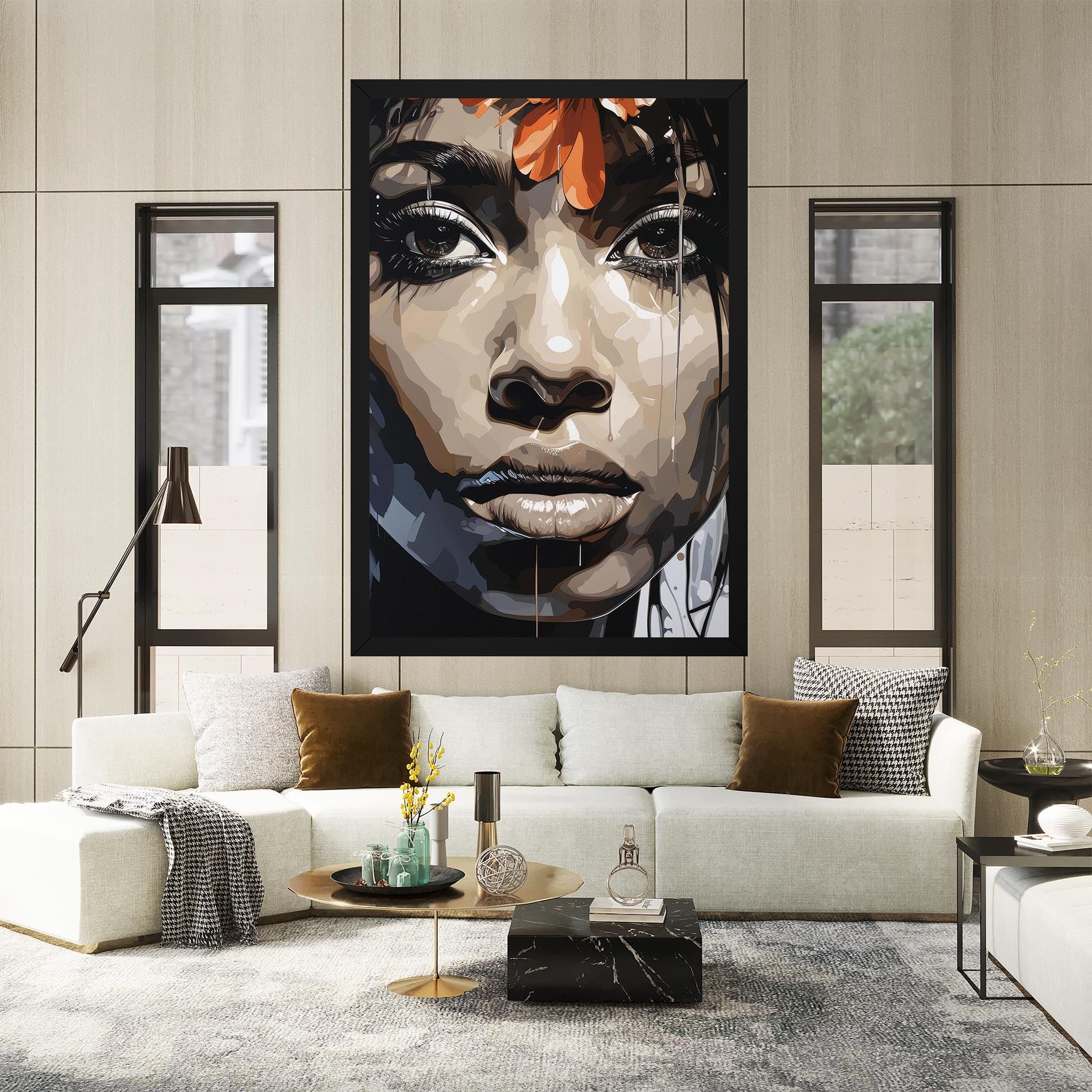 Pretty Girl Portrait mockup 2