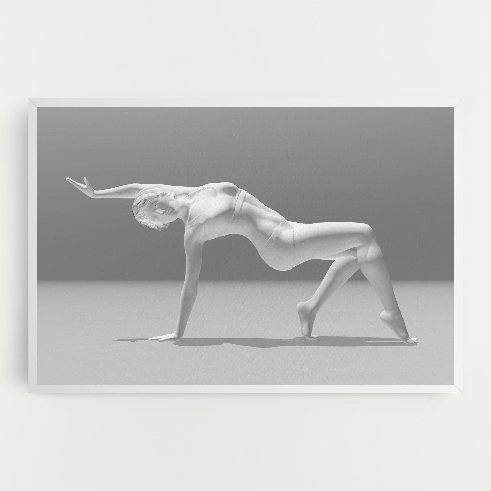 Tablou Canvas 3d Gymnastic Pose mockup 0