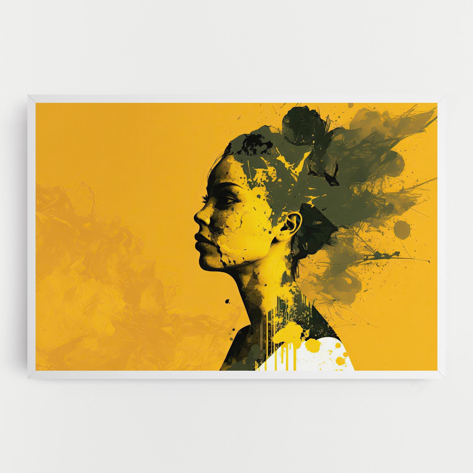 Tablou Canvas Thinking Yellow mockup 0