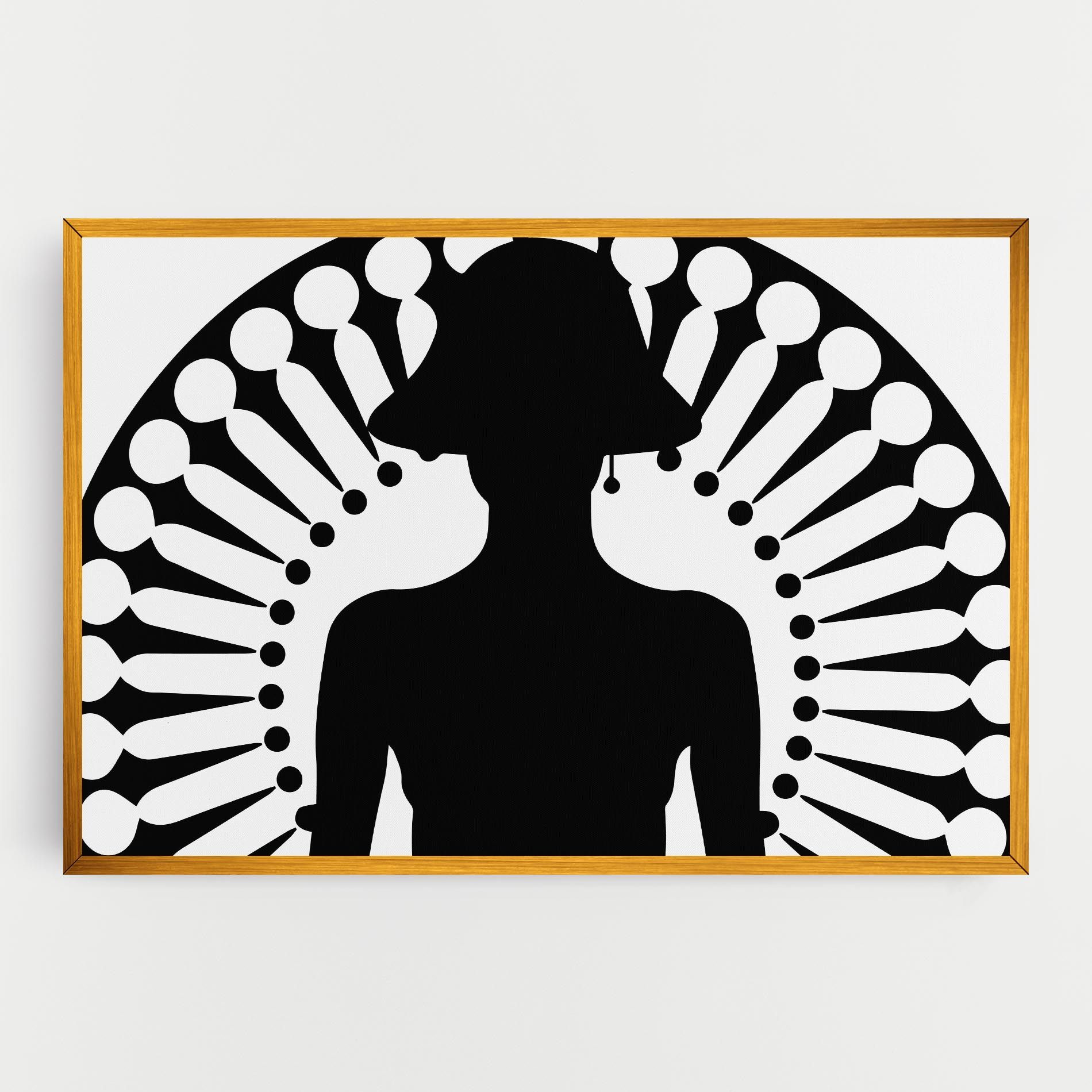 Black Shilouette Lady mockup 0