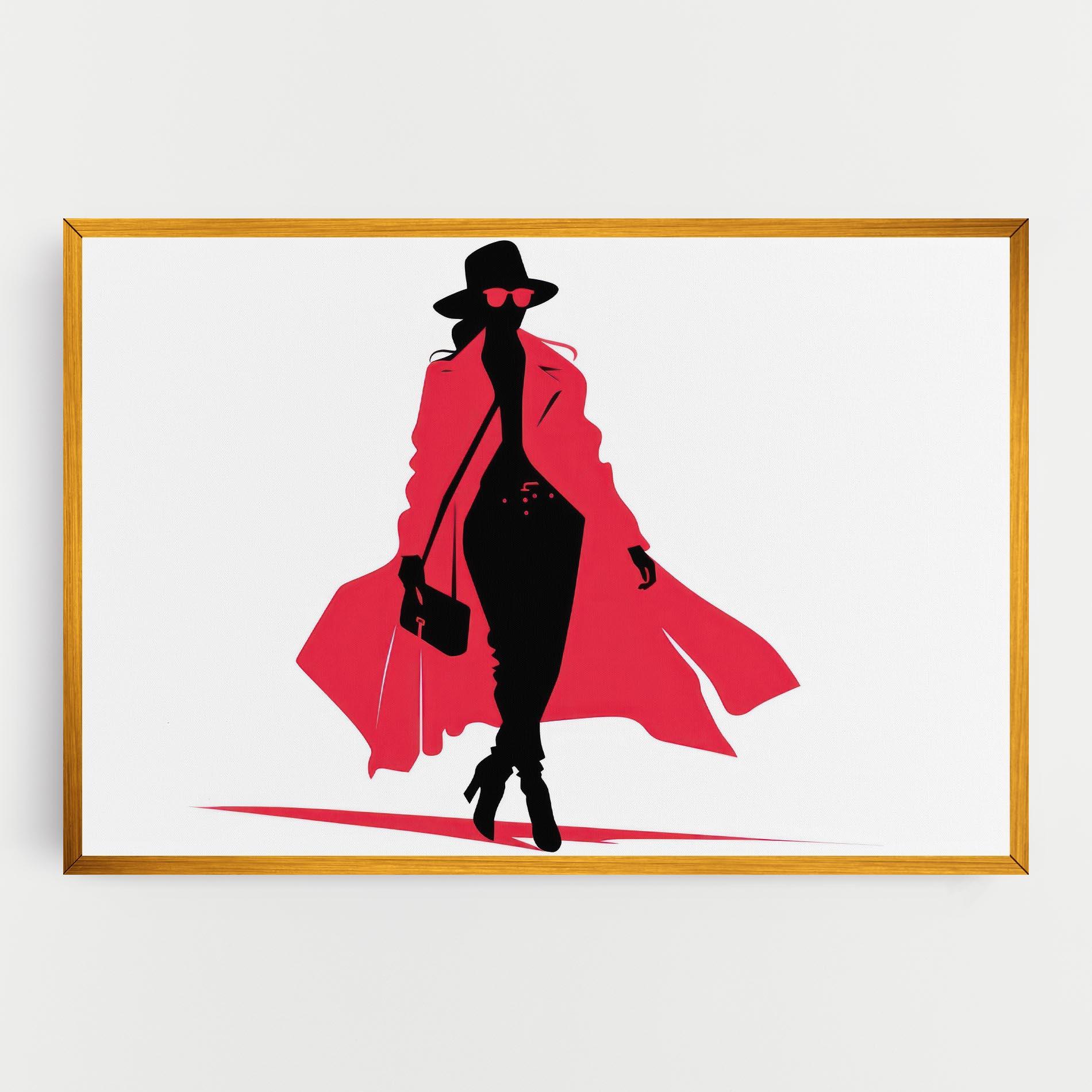 Tablou Canvas Pink Outfit Woman mockup 0