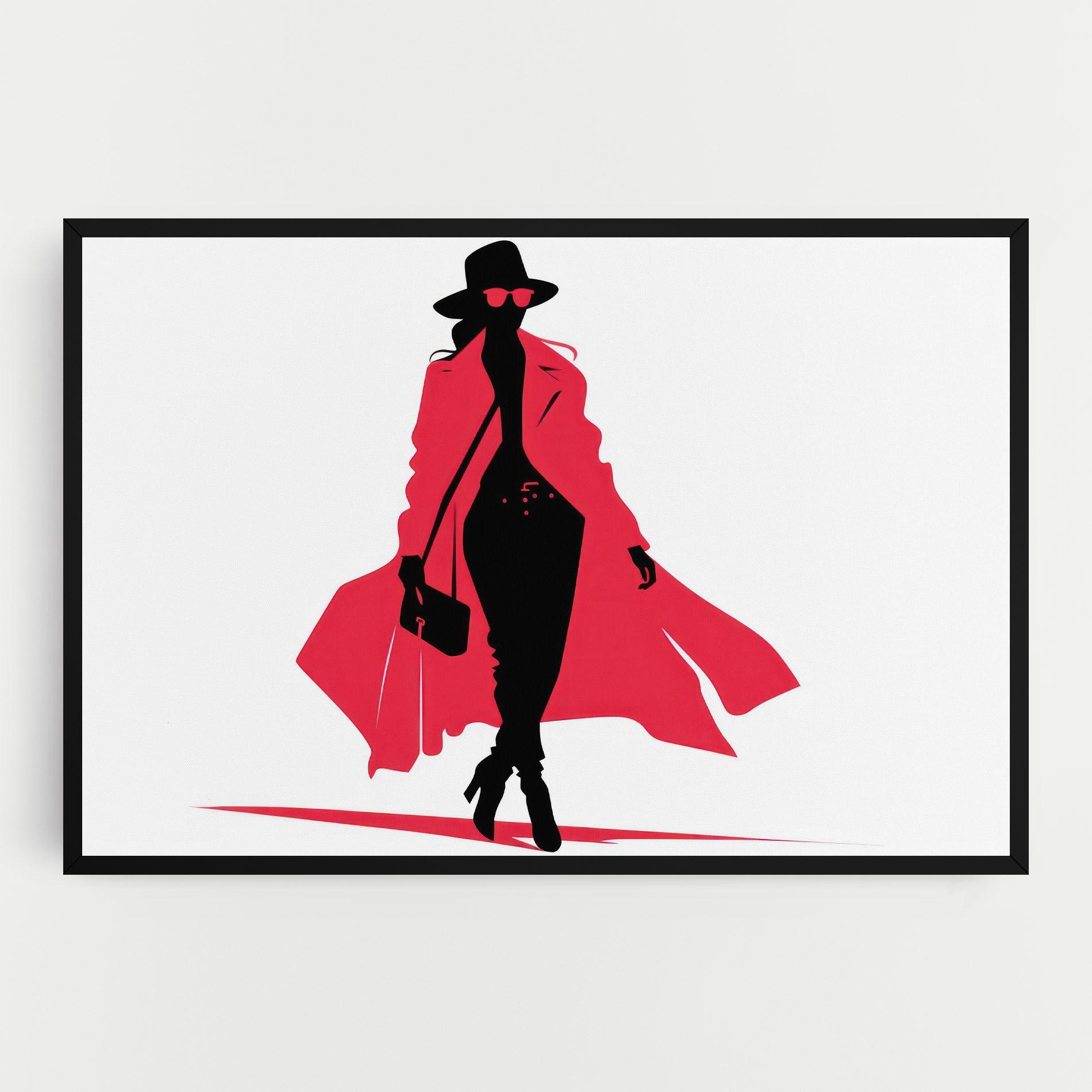 Tablou Canvas Pink Outfit Woman mockup 0