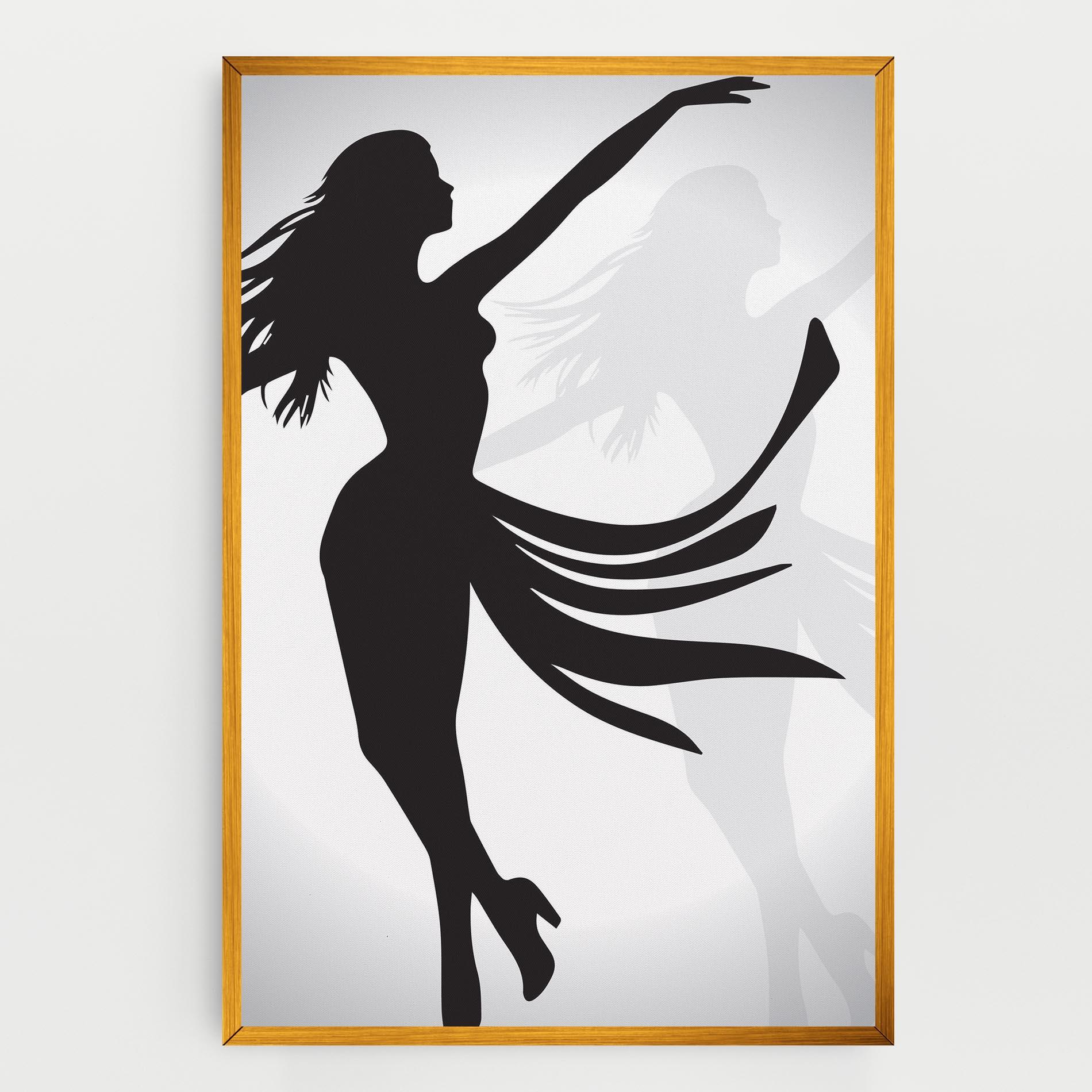 Tablou Canvas Dance Shilouette mockup 0