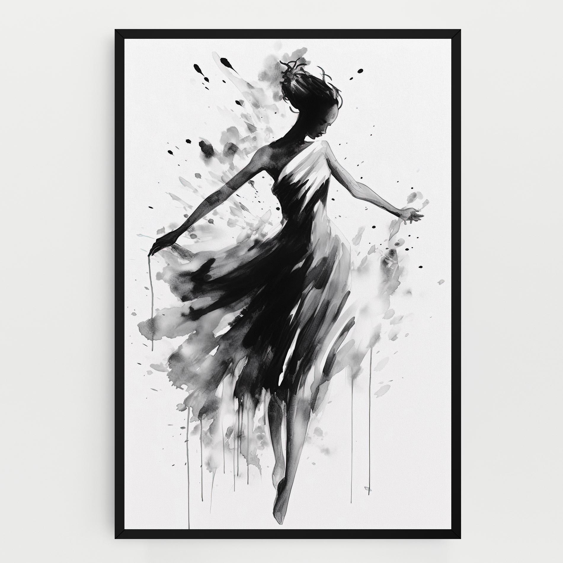 Tablou Canvas Beautiful Dancing Woman mockup 0