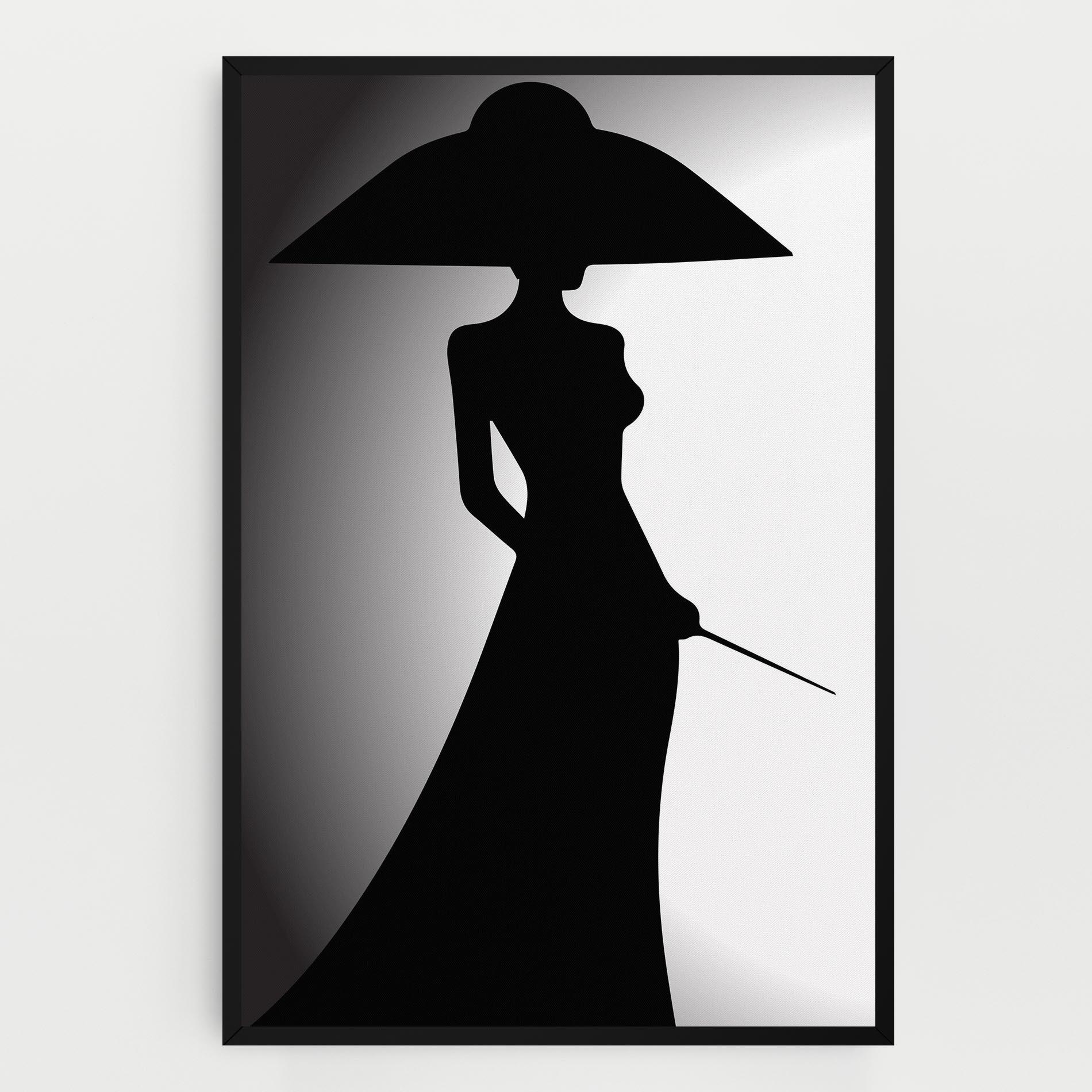 Tablou Canvas Big Hat Lady mockup 0