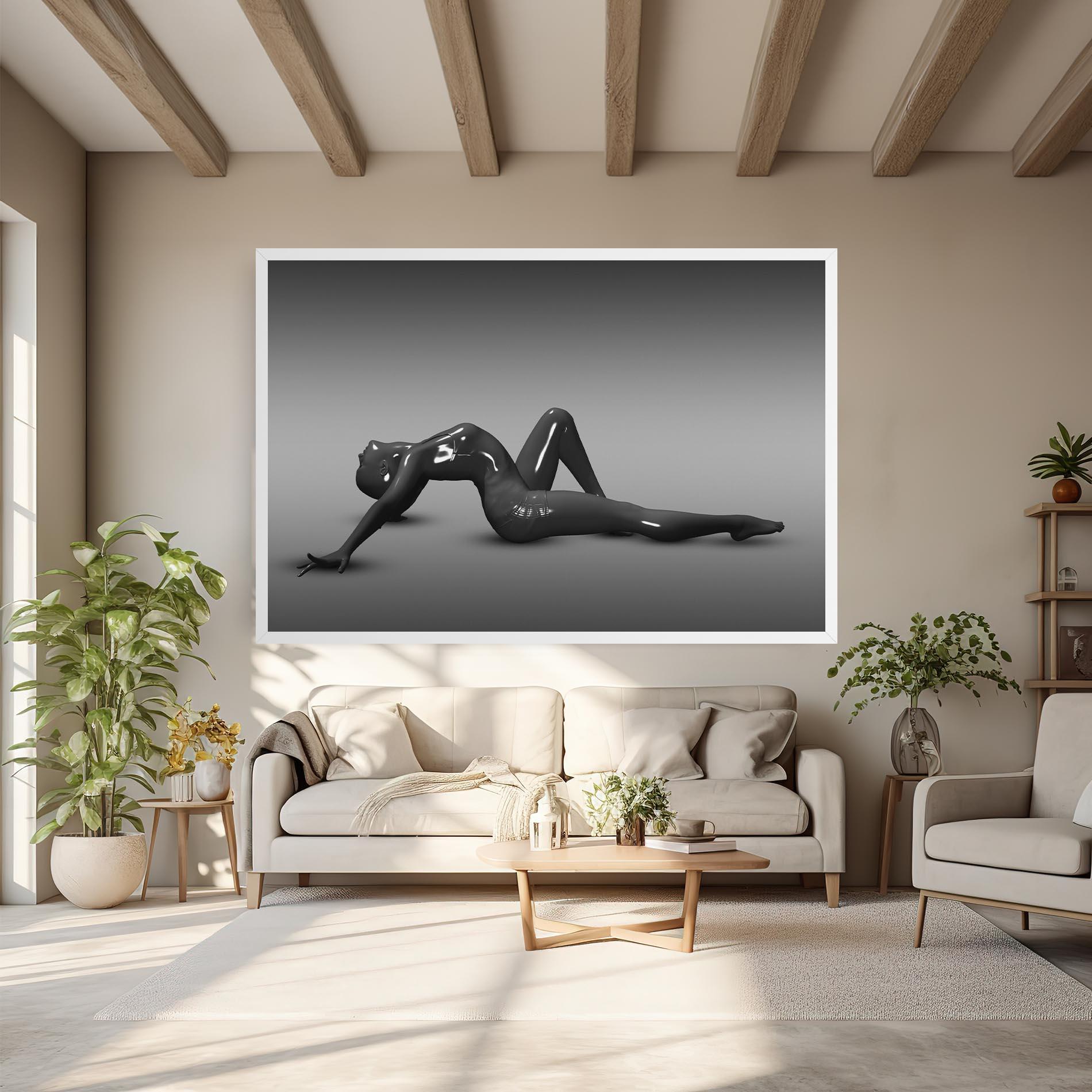 Tablou Canvas 3d Black Female mockup 6