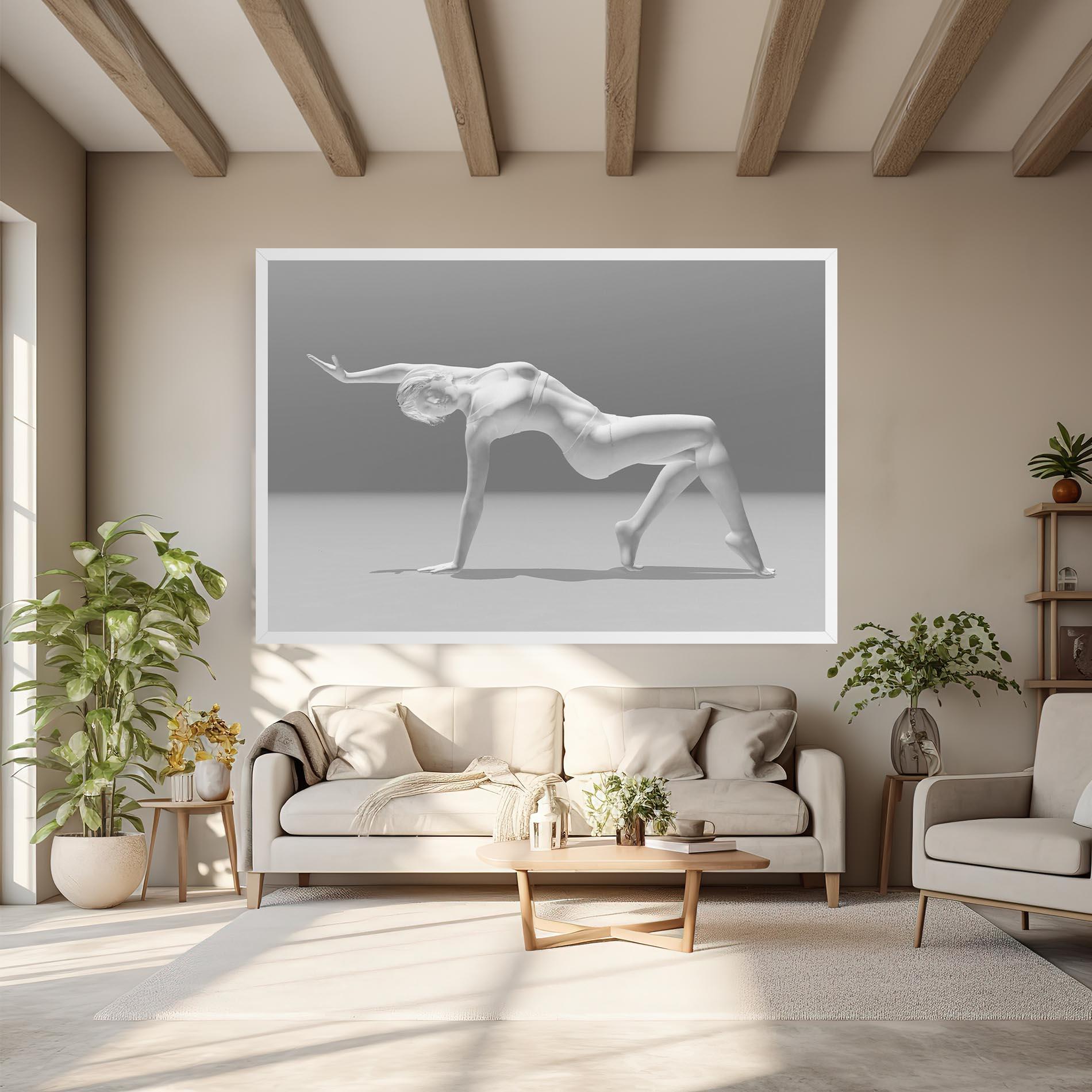 Tablou Canvas 3d Gymnastic Pose mockup 6