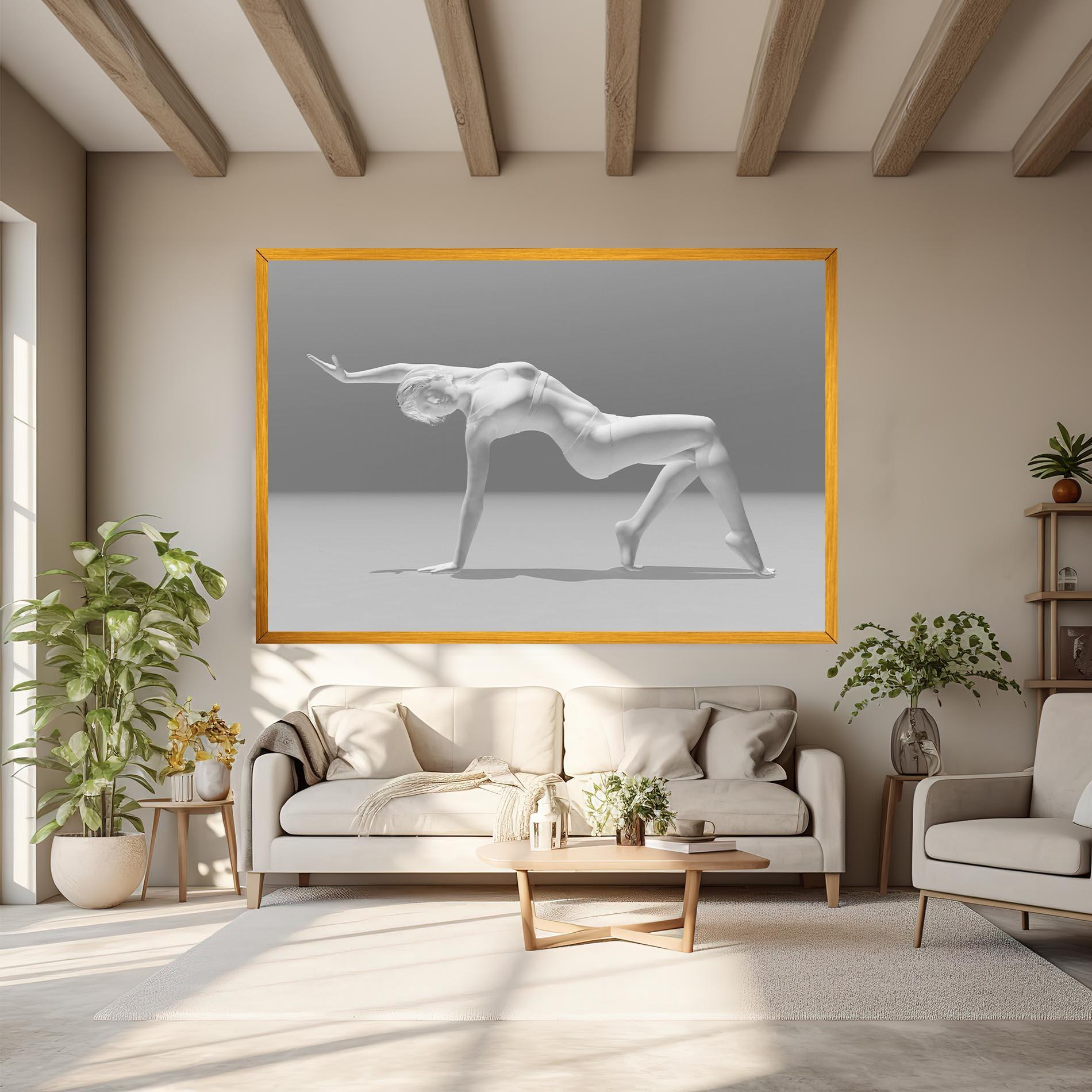 Tablou Canvas 3d Gymnastic Pose mockup 6