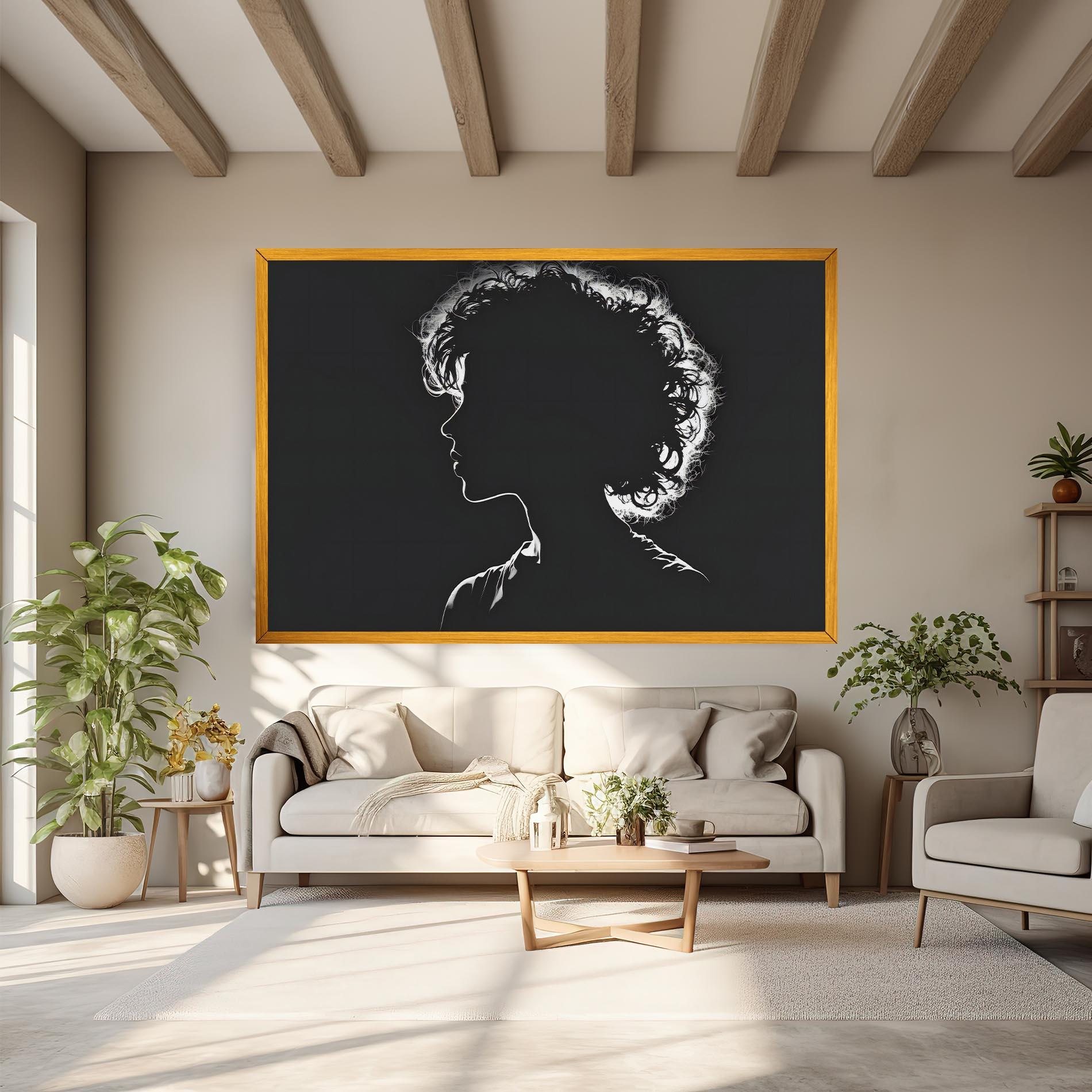 Tablou Canvas Digital Silhouette mockup 6