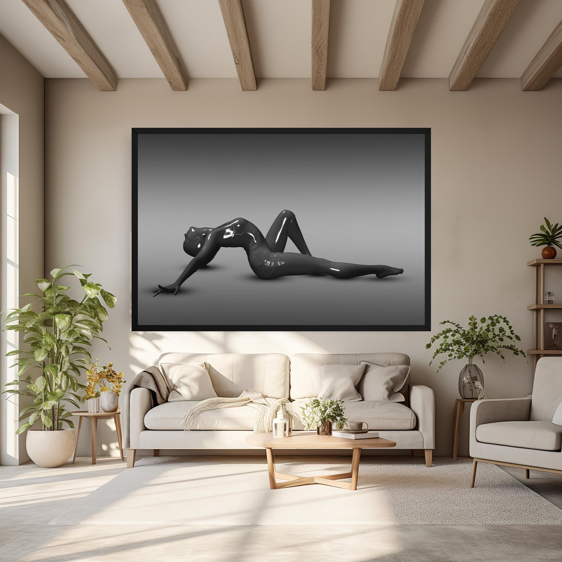 Tablou Canvas 3d Black Female mockup 6