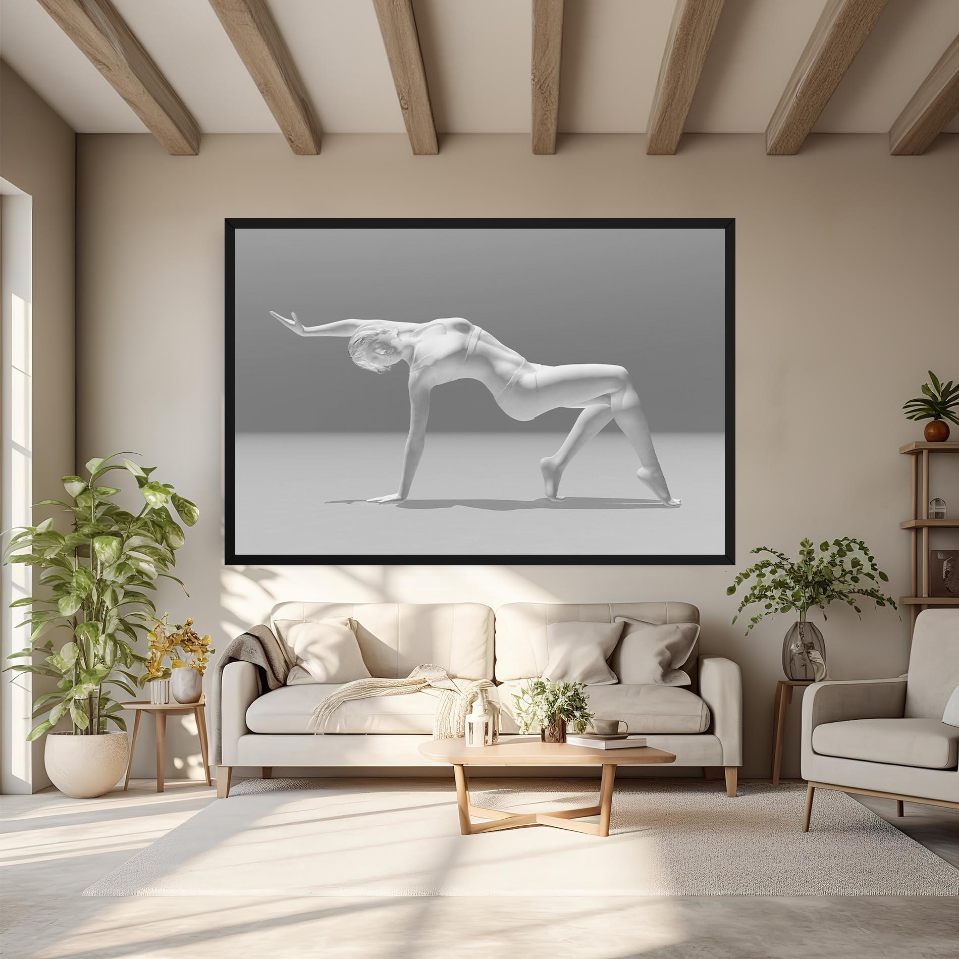 Tablou Canvas 3d Gymnastic Pose mockup 6