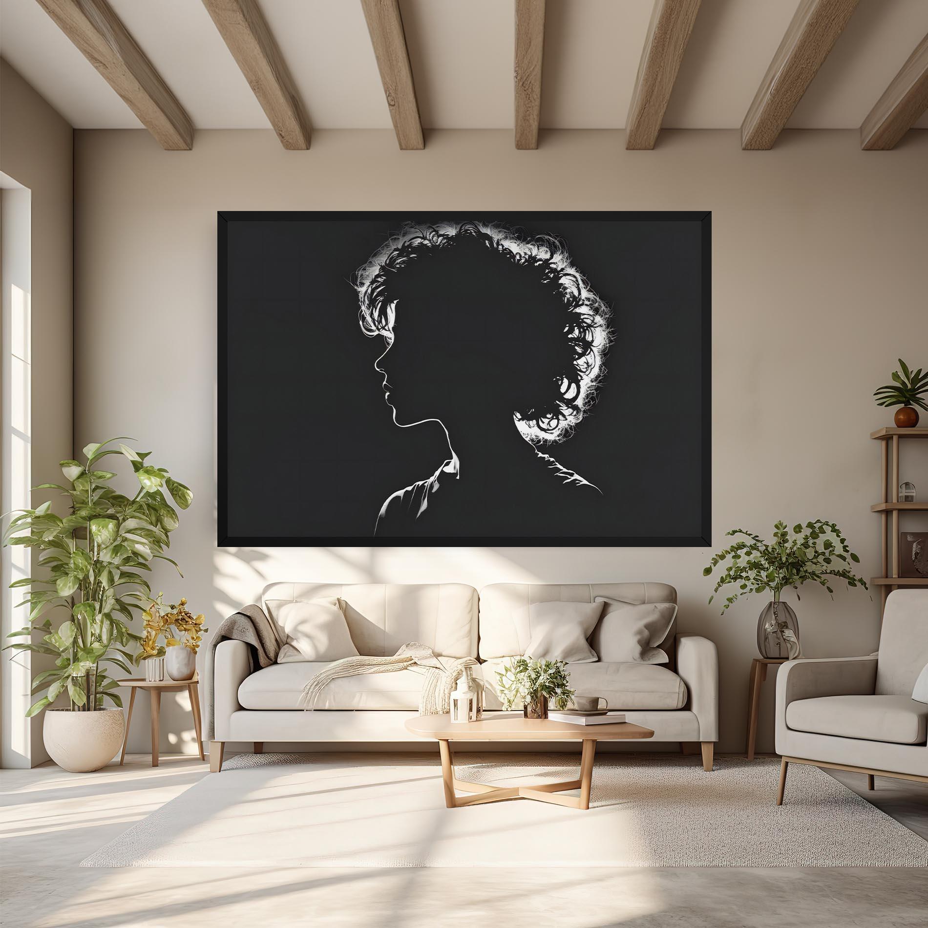 Tablou Canvas Digital Silhouette mockup 6