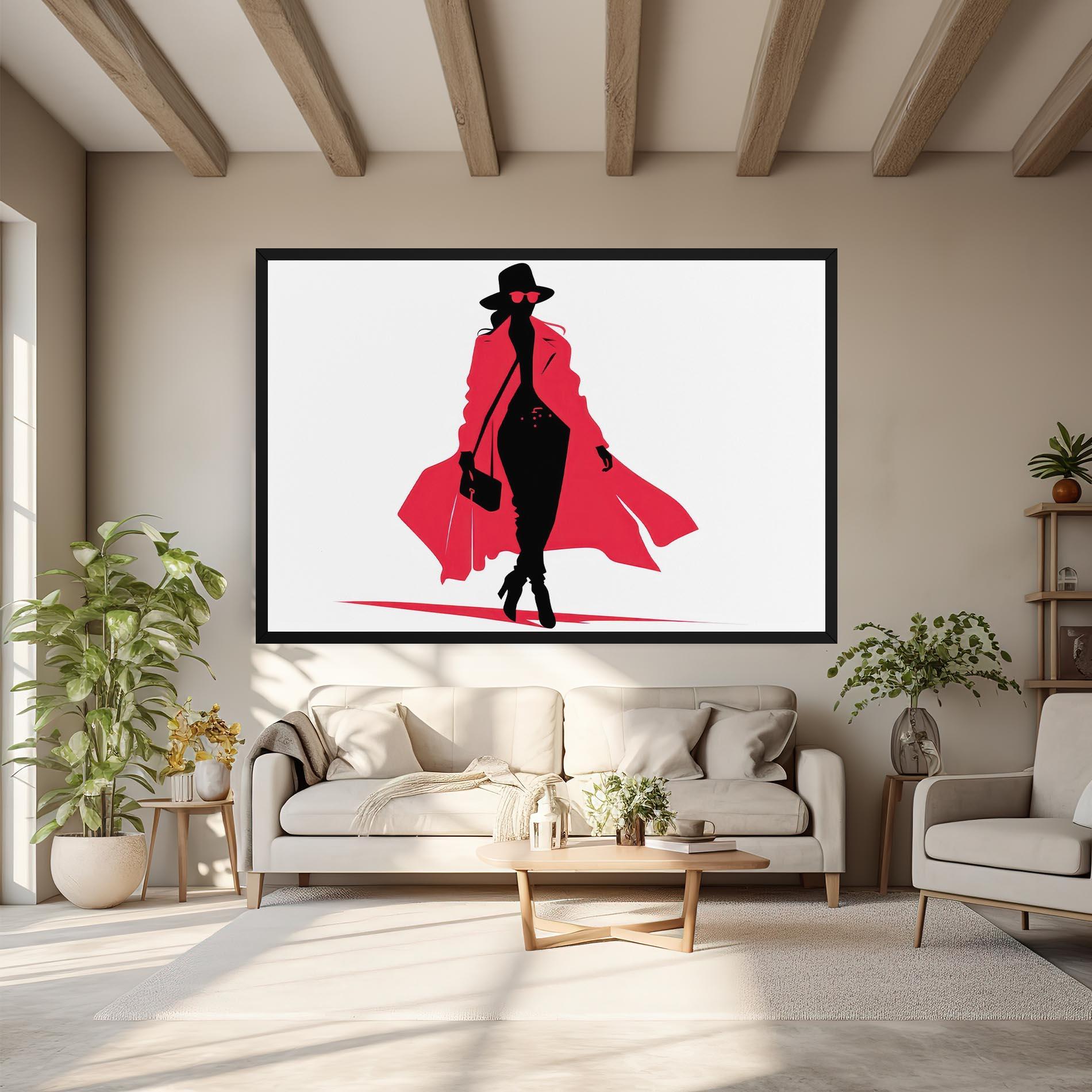 Tablou Canvas Pink Outfit Woman mockup 6