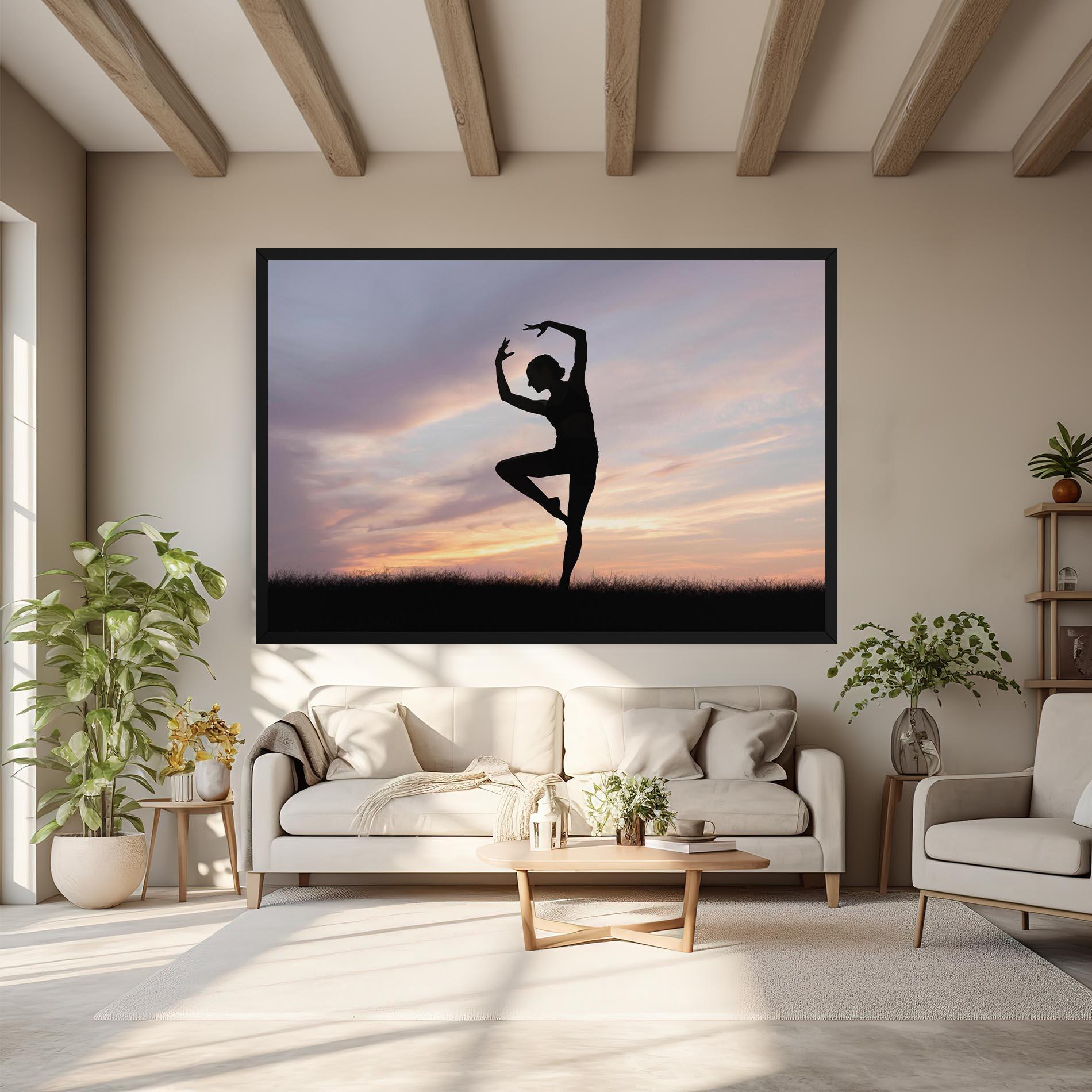 Tablou Canvas Purple Sky Posing mockup 6