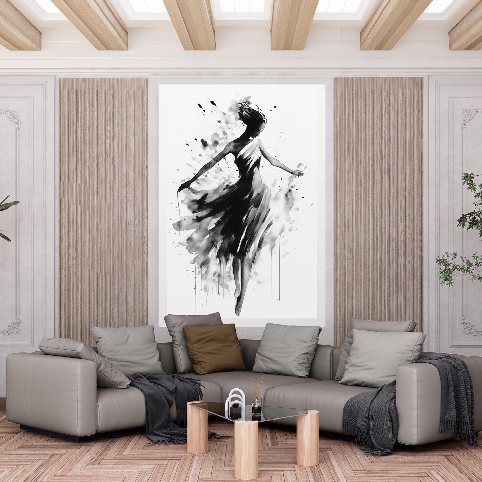 Tablou Canvas Beautiful Dancing Woman mockup 6
