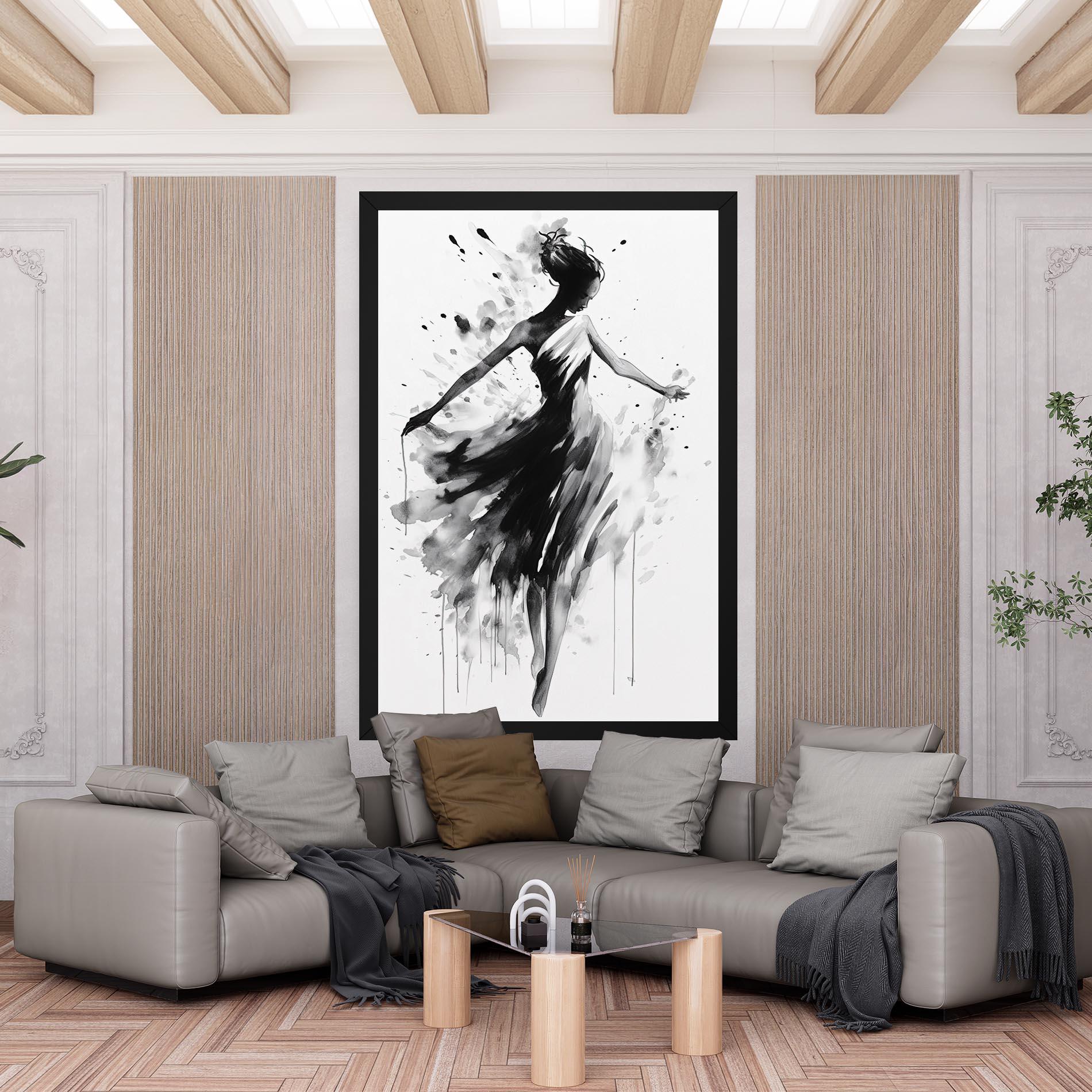 Tablou Canvas Beautiful Dancing Woman mockup 6