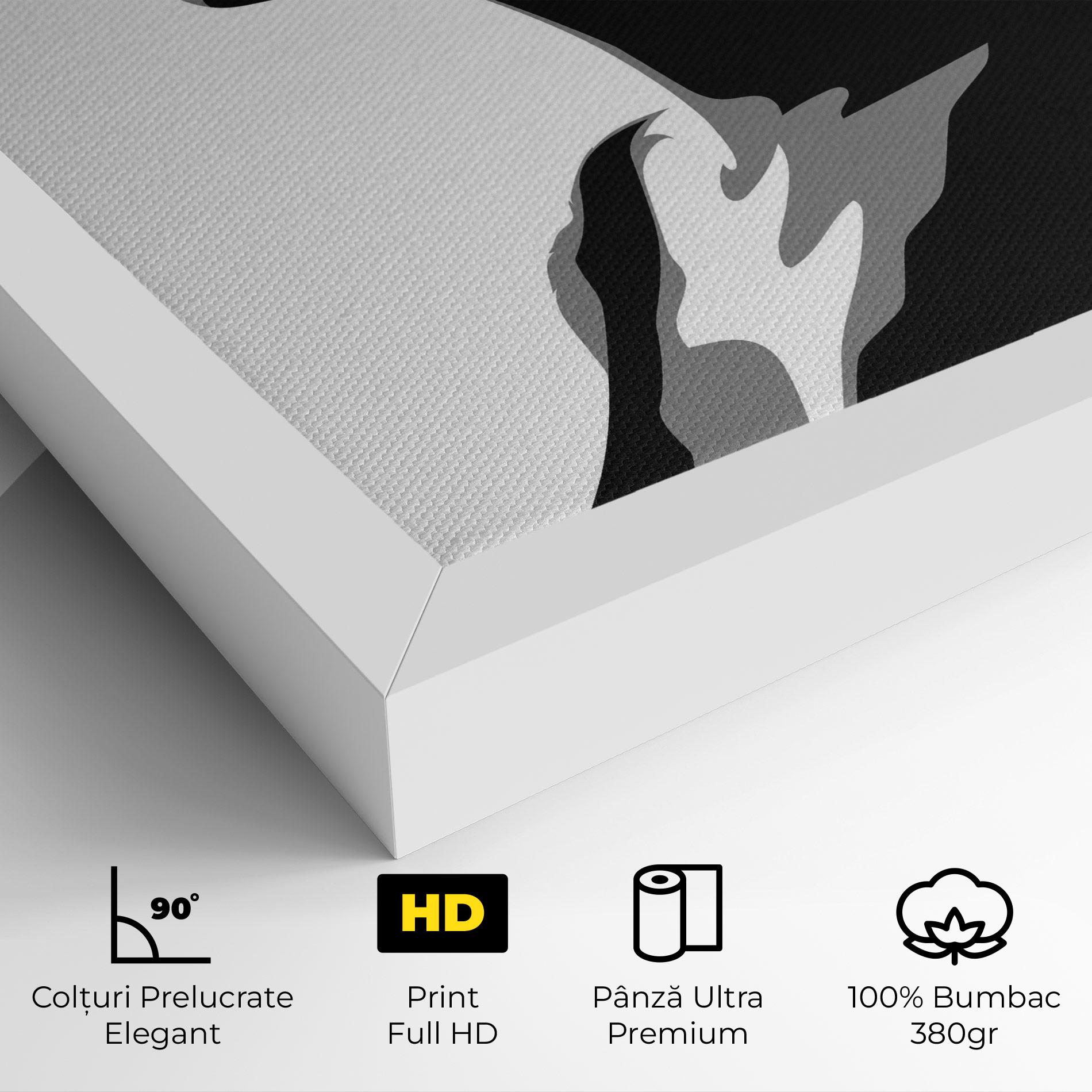 Tablou Canvas Black Woman Shilouette mockup 4