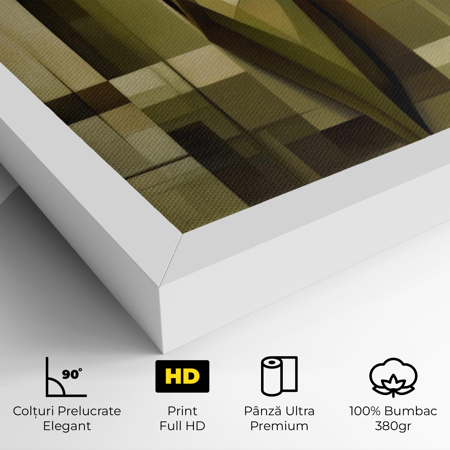 Tablou Canvas Olive Green Shilouete mockup 4