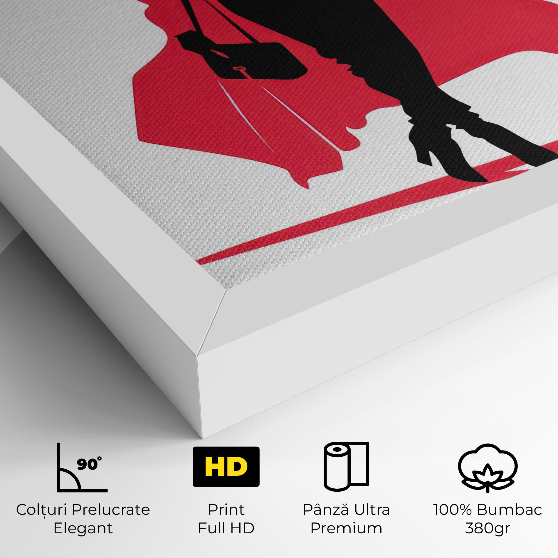 Tablou Canvas Pink Outfit Woman mockup 4