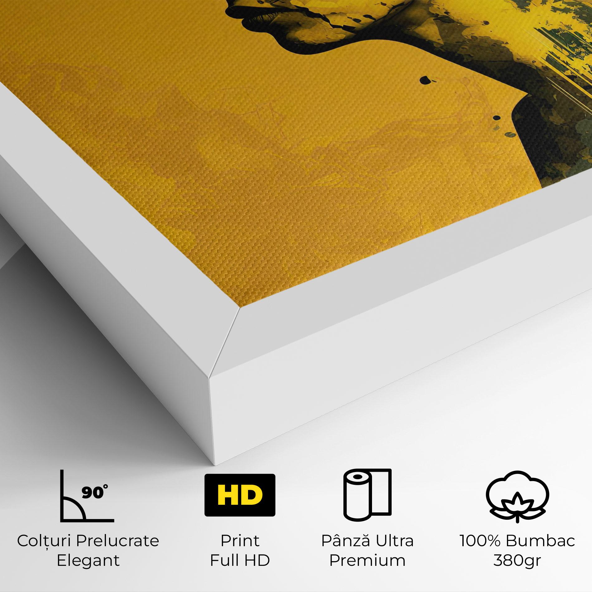 Tablou Canvas Thinking Yellow mockup 4