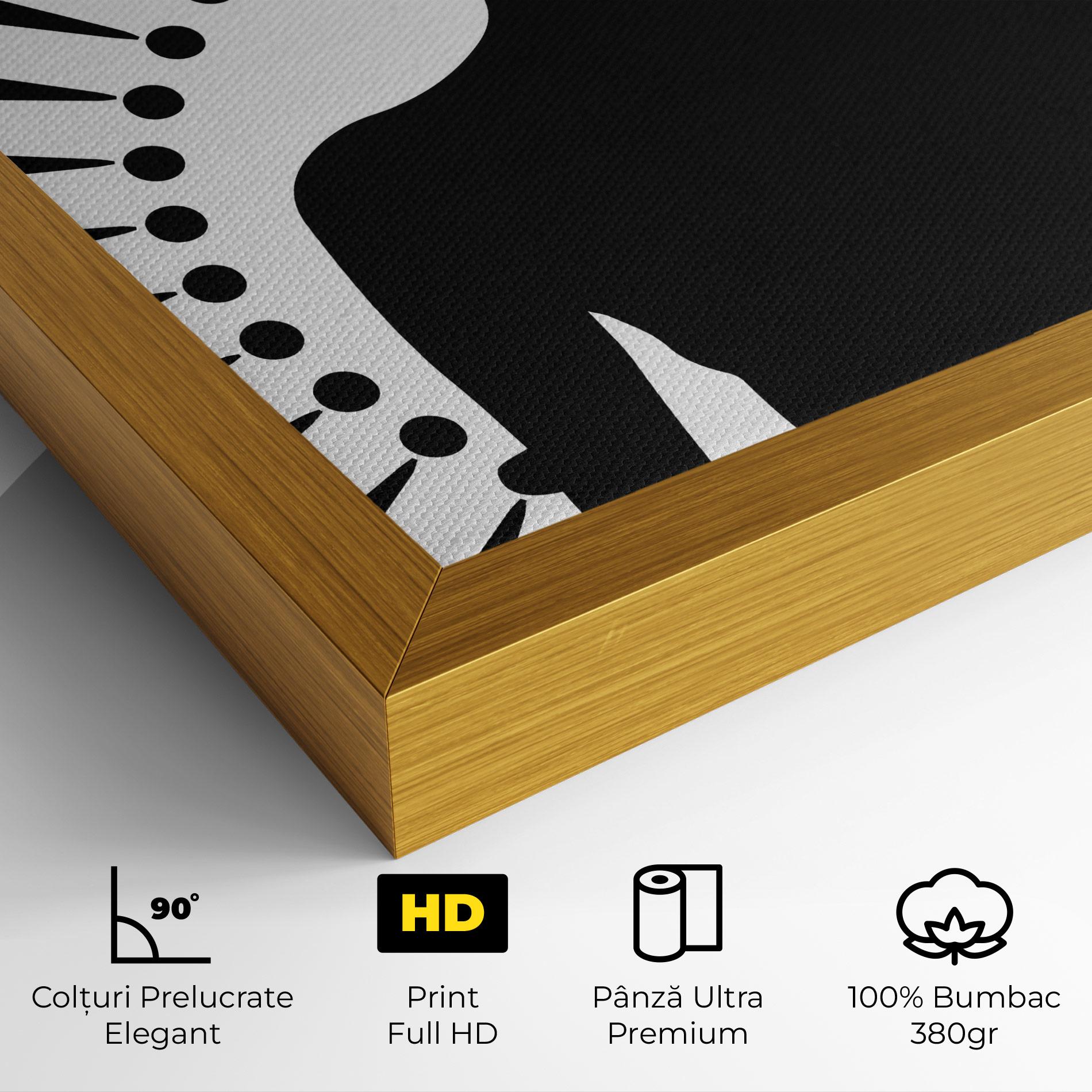 Tablou Canvas Black Shilouette Lady mockup 4