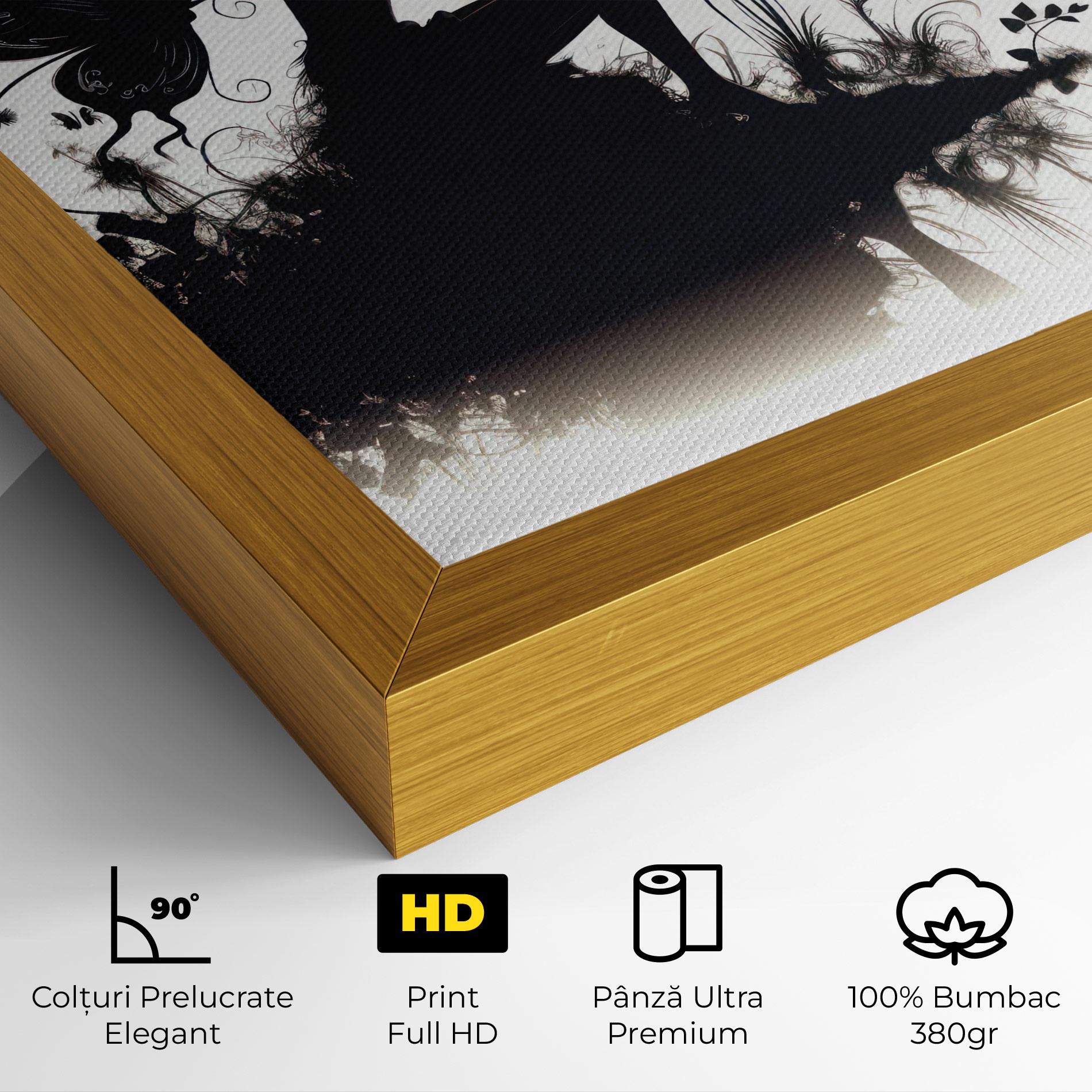 Tablou Canvas Butterfly Woman Shilouette mockup 4