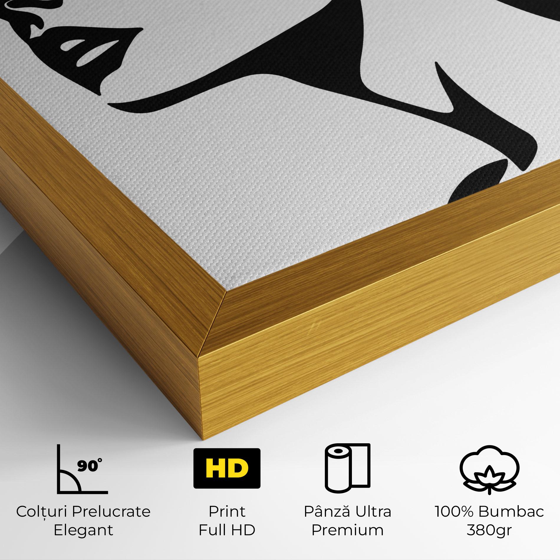 Tablou Canvas Eyeliner Shilouette mockup 4