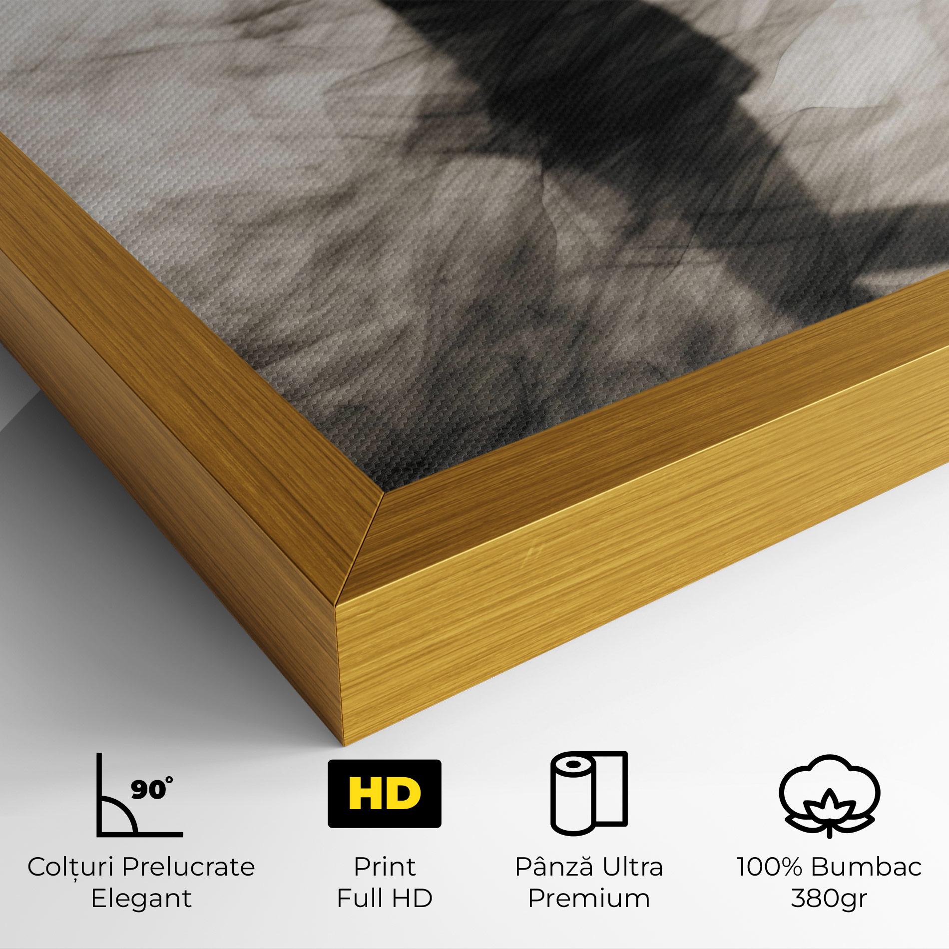 Tablou Canvas Smoke Girl Shilouette mockup 4