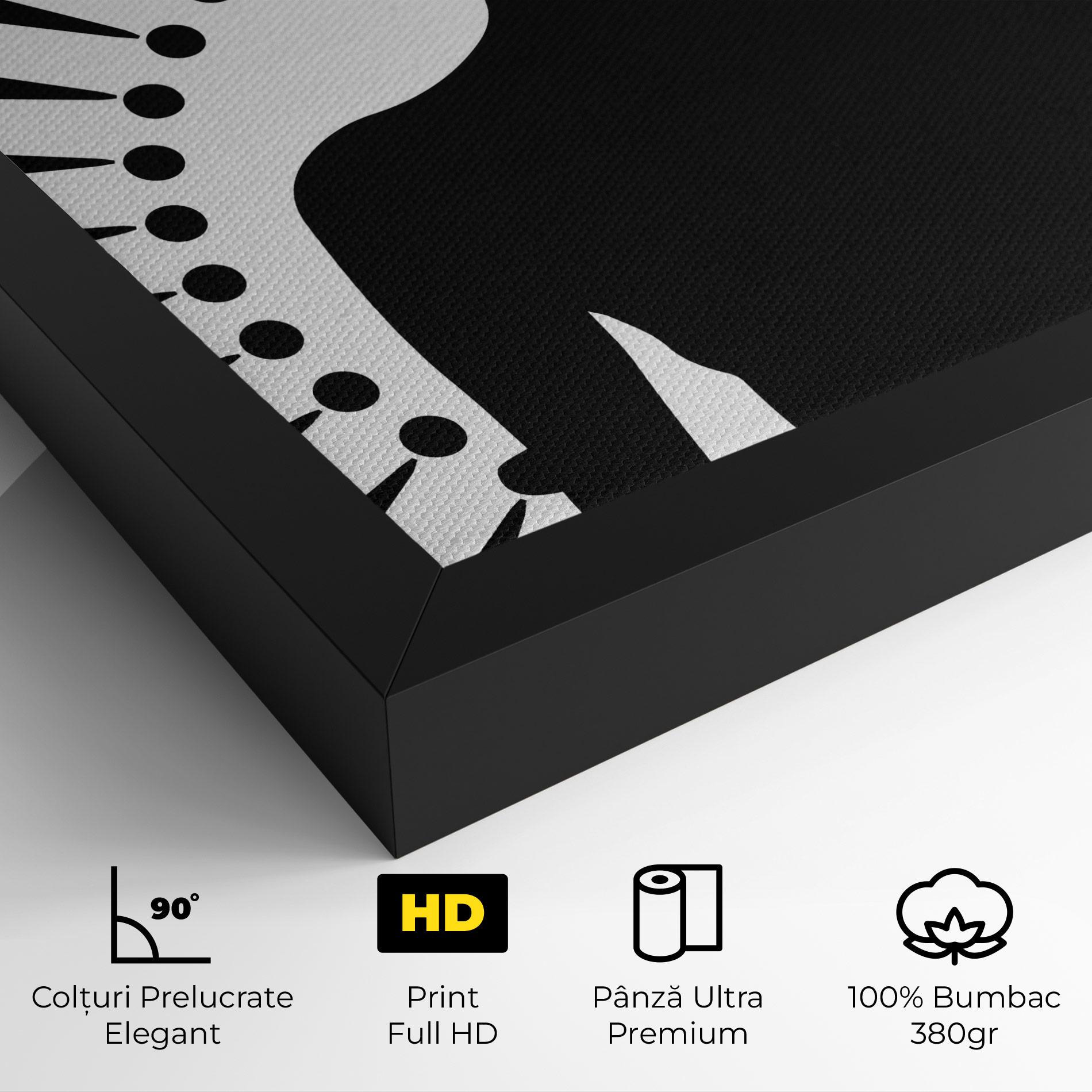 Tablou Canvas Black Shilouette Lady mockup 4