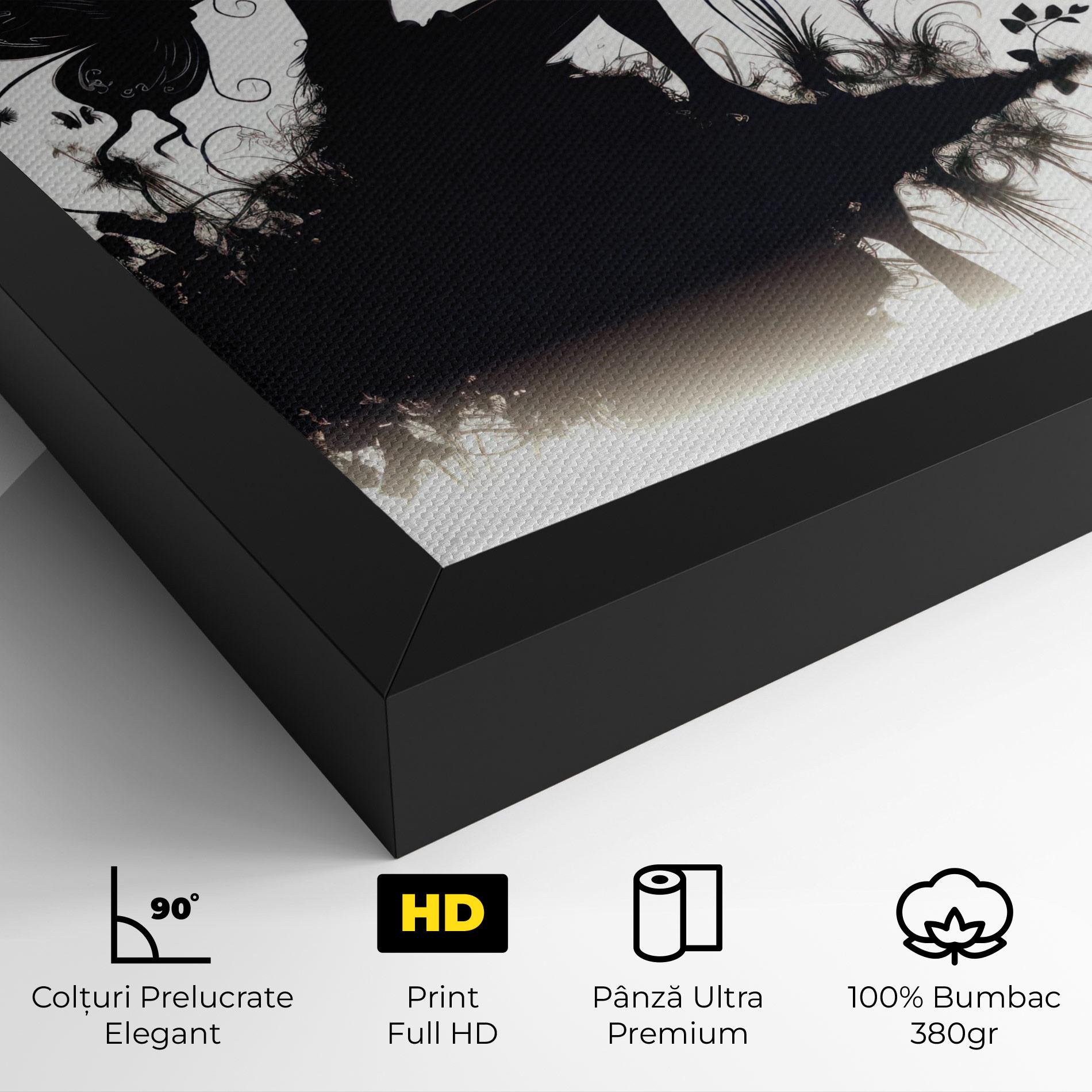 Tablou Canvas Butterfly Woman Shilouette mockup 4