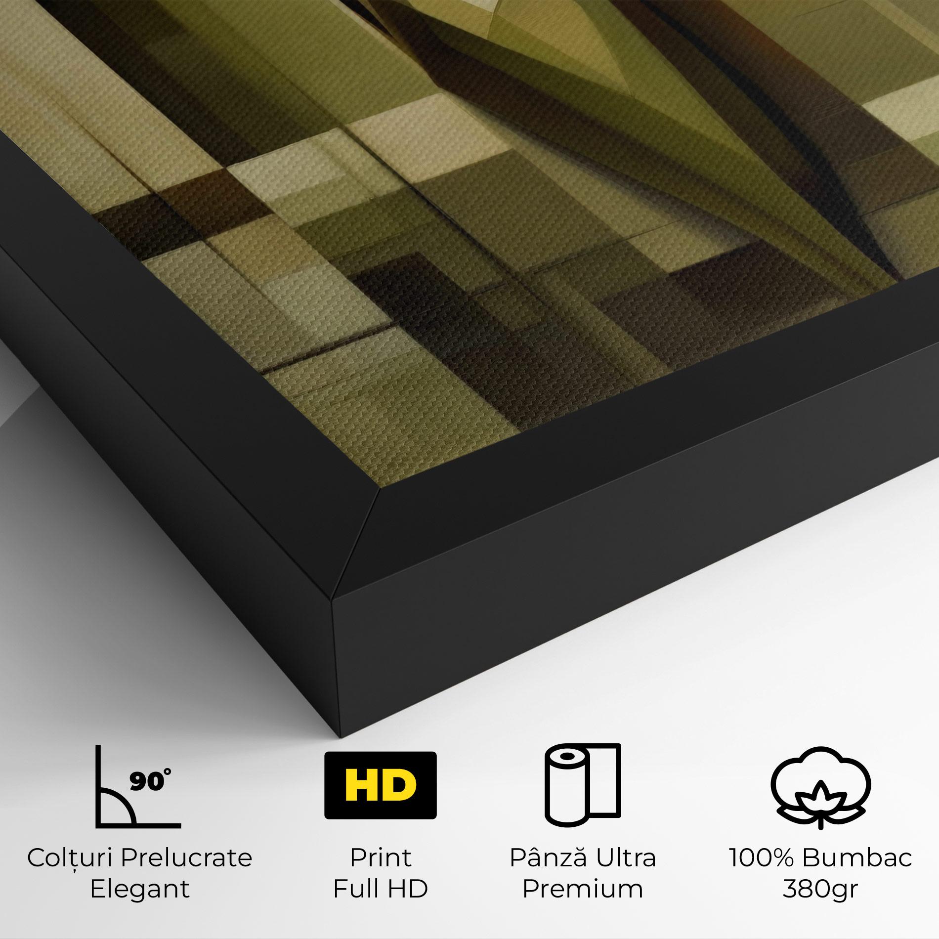 Tablou Canvas Olive Green Shilouete mockup 4