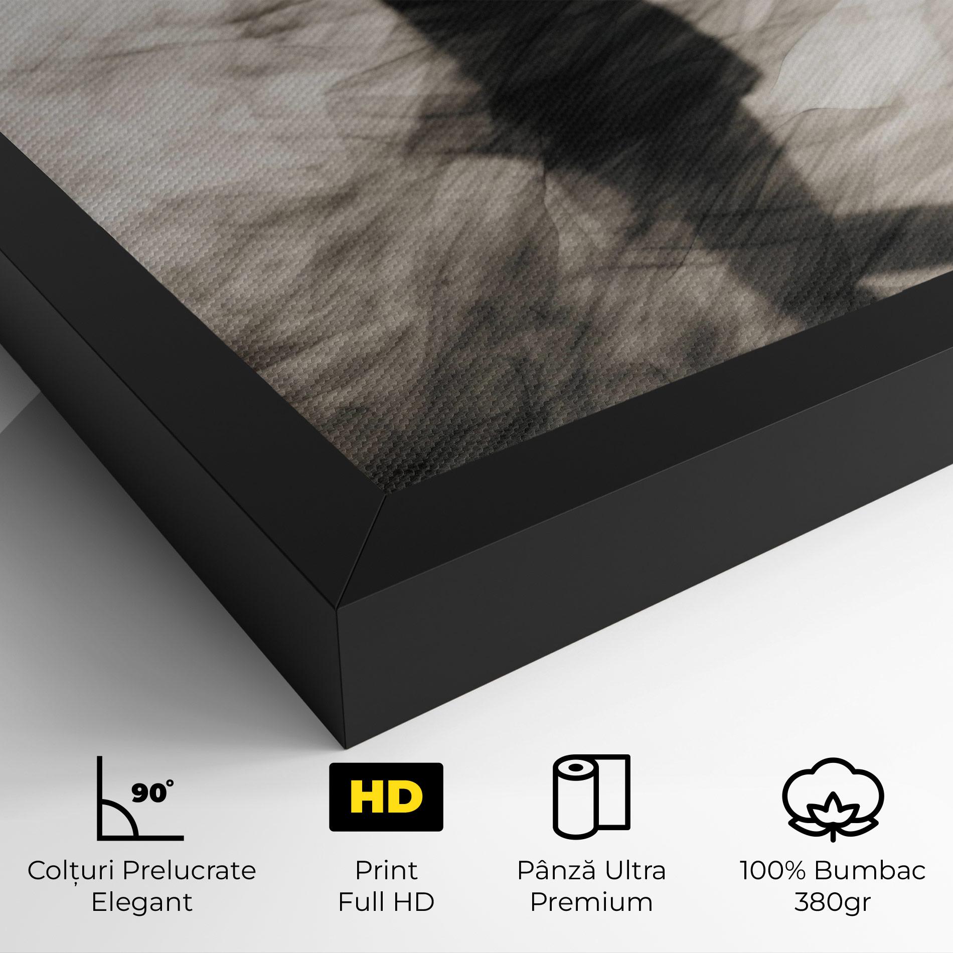 Tablou Canvas Smoke Girl Shilouette mockup 4