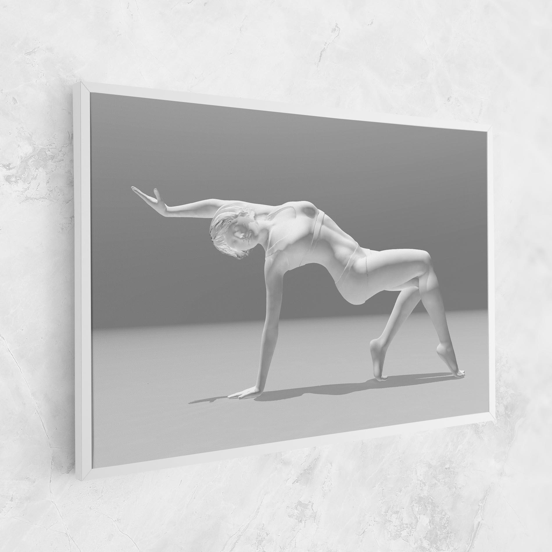 Tablou Canvas 3d Gymnastic Pose mockup 1