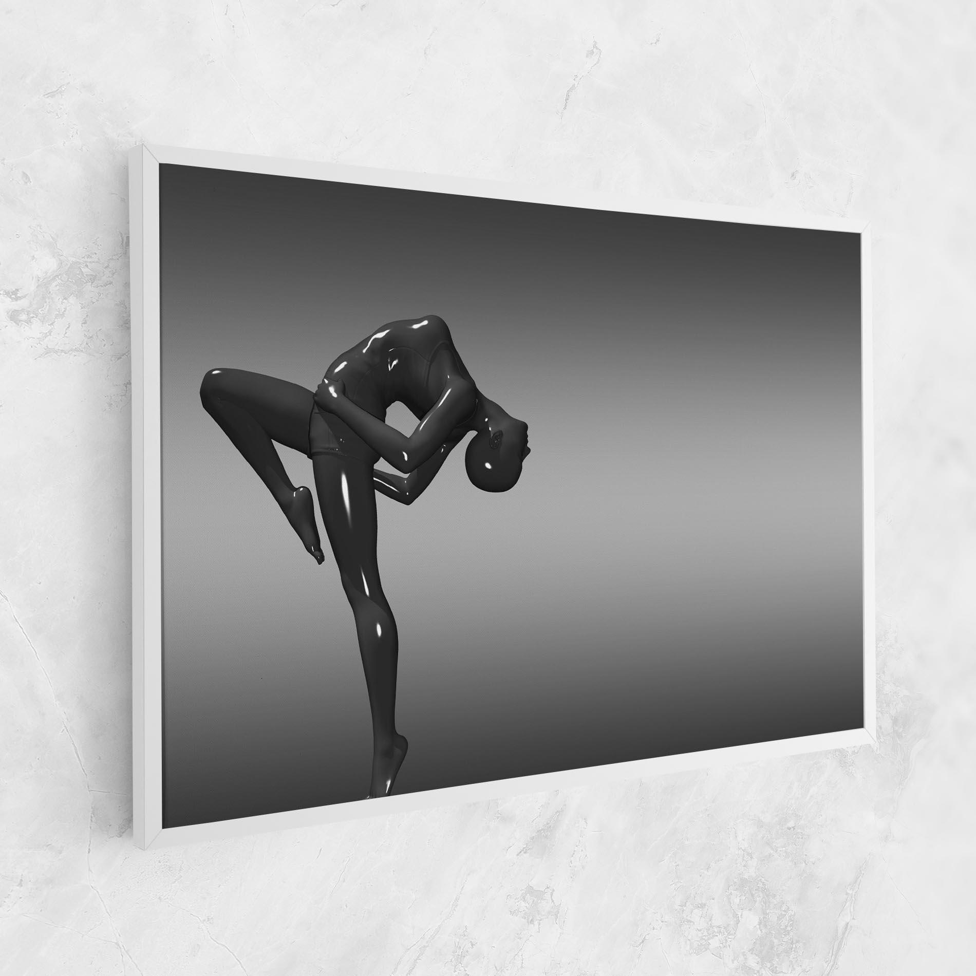 Tablou Canvas Black Glossy Female Dancer mockup 1