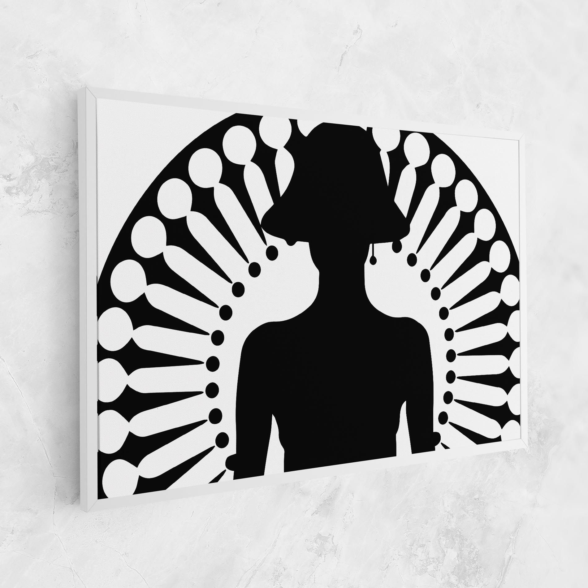 Black Shilouette Lady mockup 1