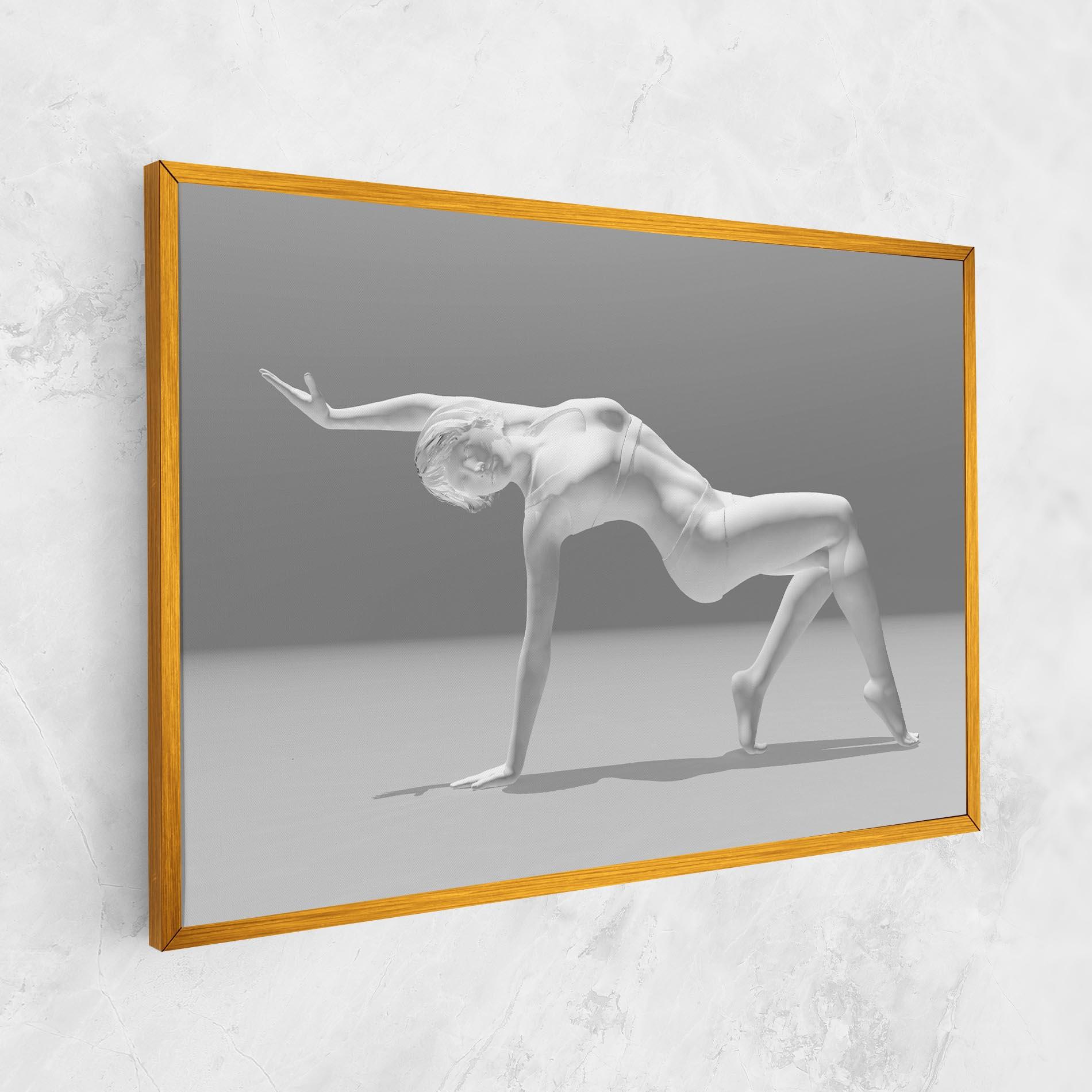 Tablou Canvas 3d Gymnastic Pose mockup 1