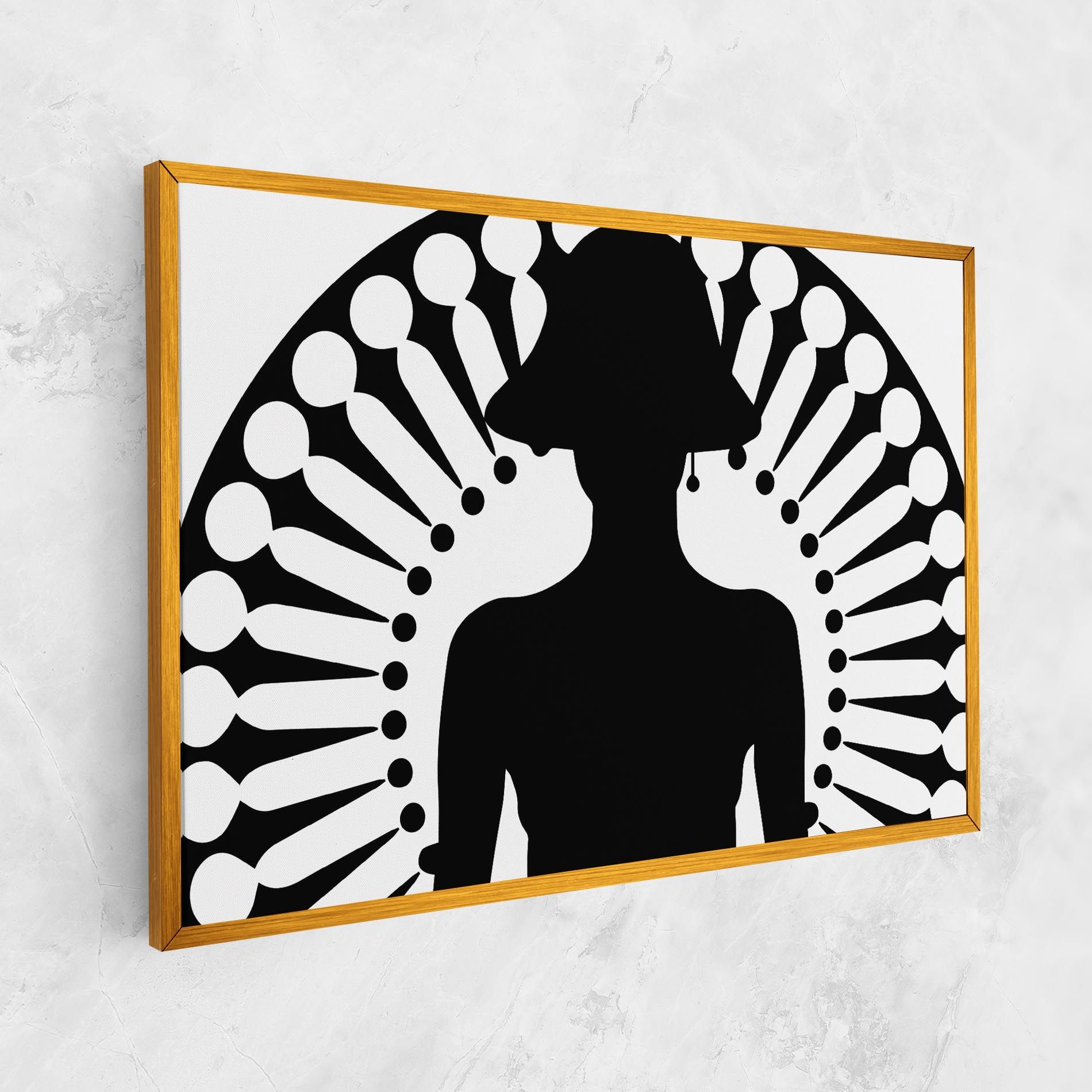 Black Shilouette Lady mockup 1