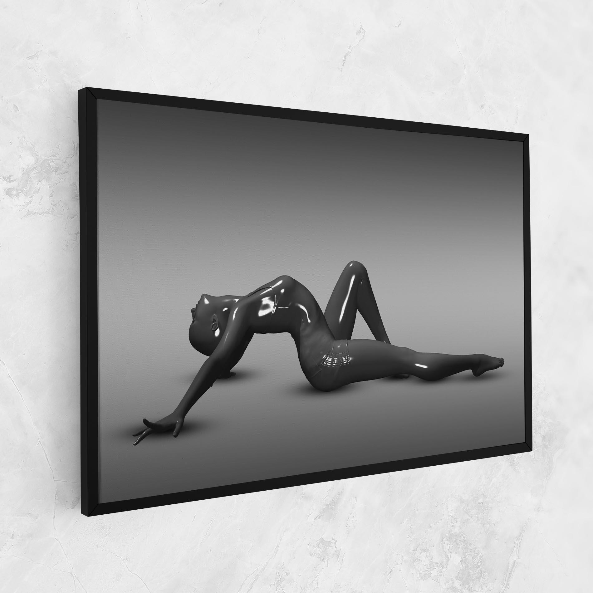 Tablou Canvas 3d Black Female mockup 1
