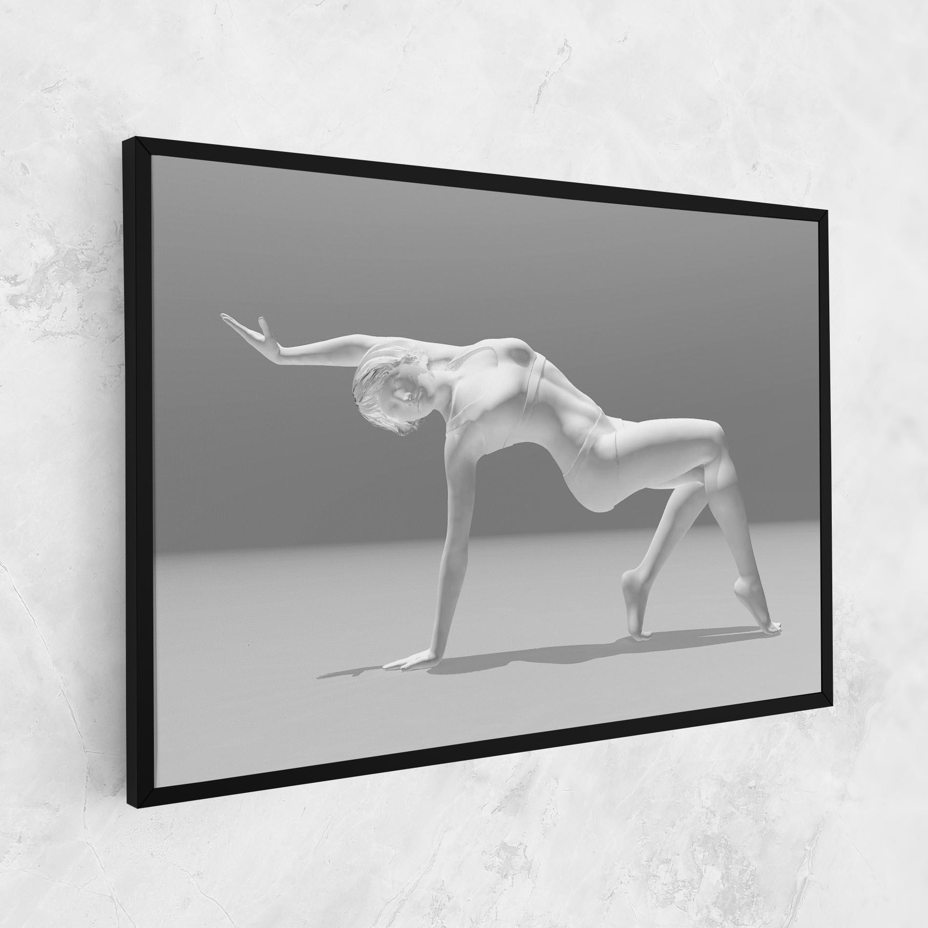 Tablou Canvas 3d Gymnastic Pose mockup 1