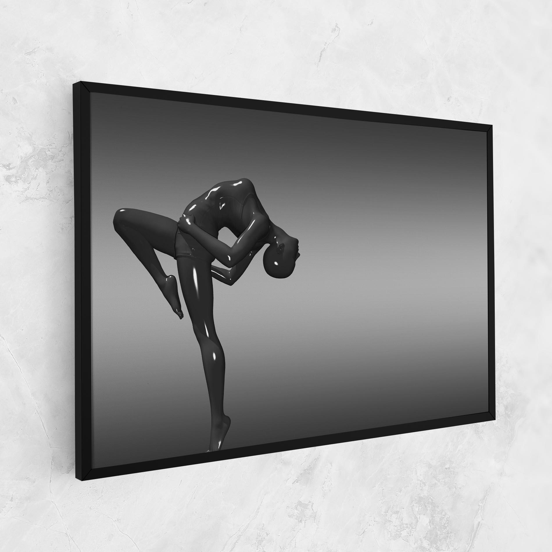 Tablou Canvas Black Glossy Female Dancer mockup 1