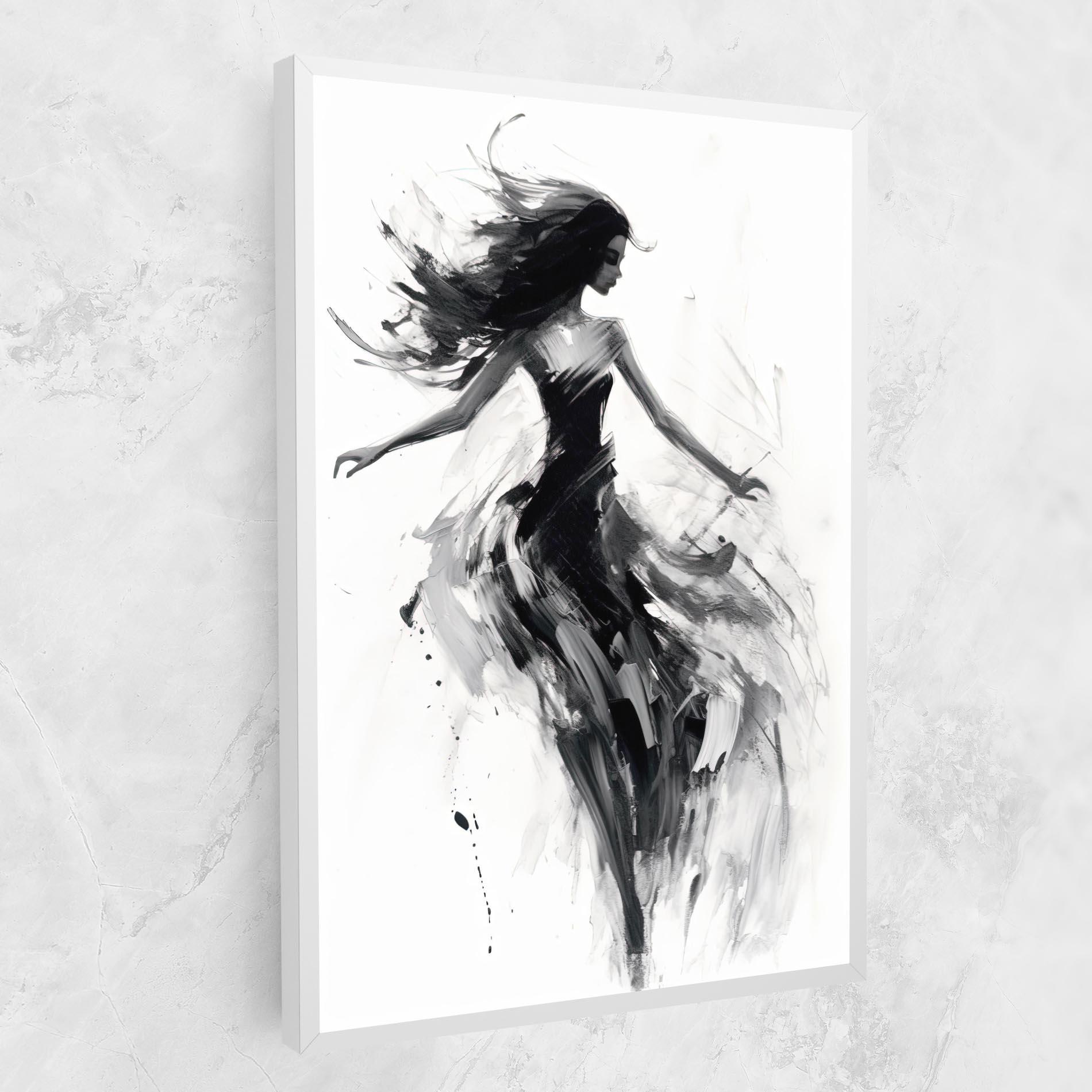 Tablou Canvas Black Ink Woman mockup 1